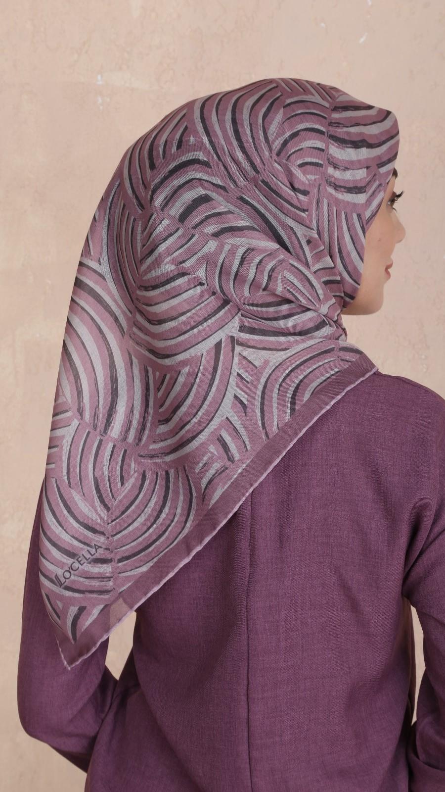 Locella Soft Pamuk Eşarp Pembe-12