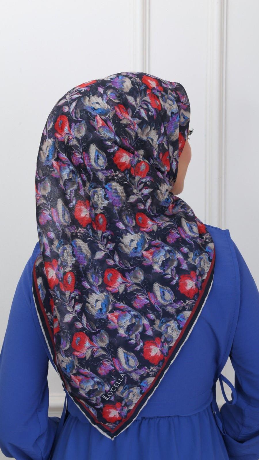 Locella Soft Pamuk Eşarp Siyah-2