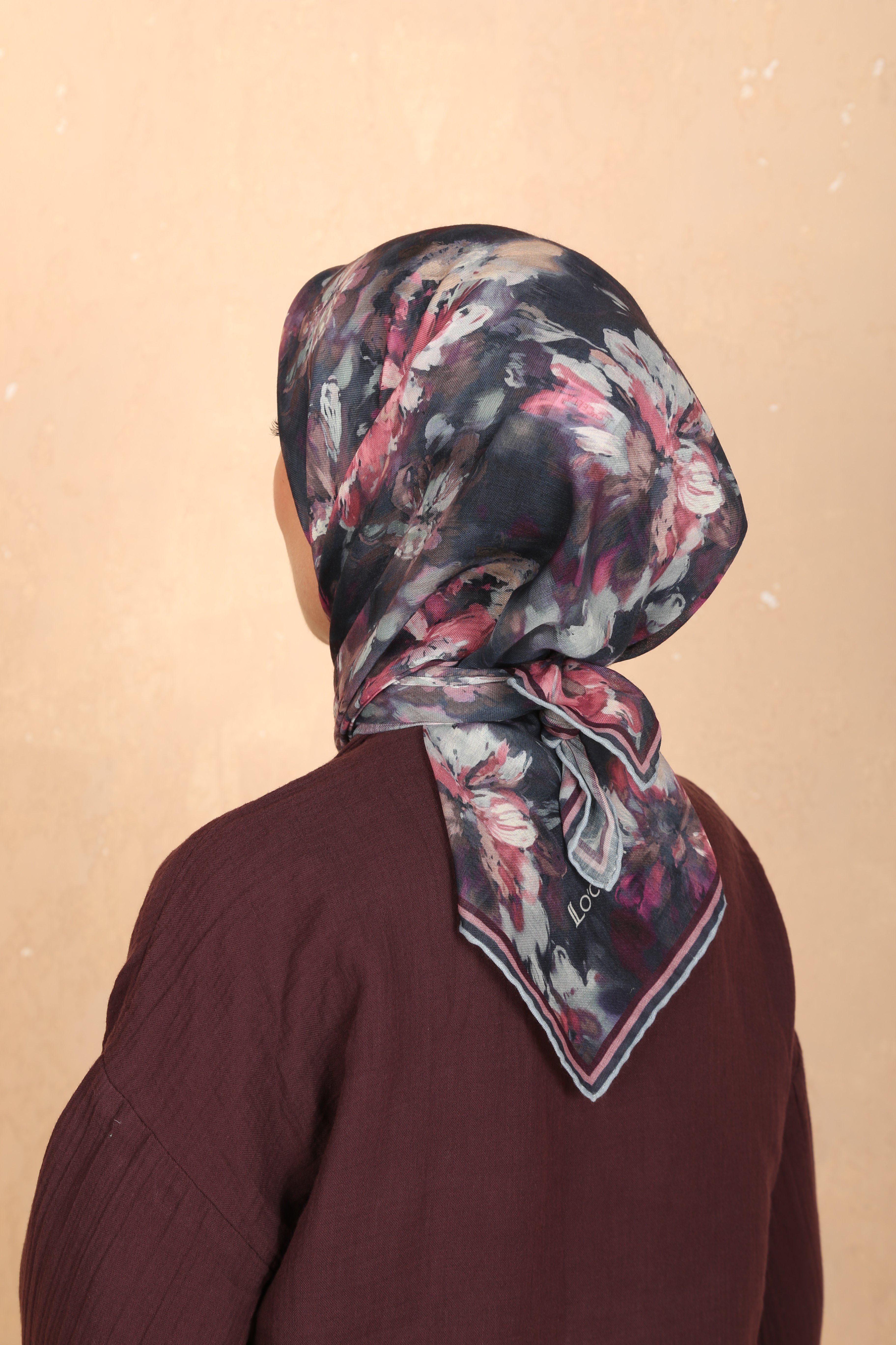 Locella Soft Pamuk Eşarp-Petrol Mavisi