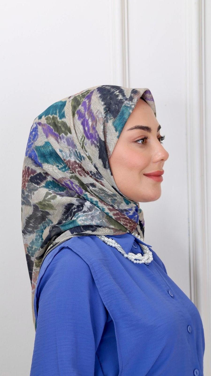 Locella Soft Pamuk Eşarp Bej-4