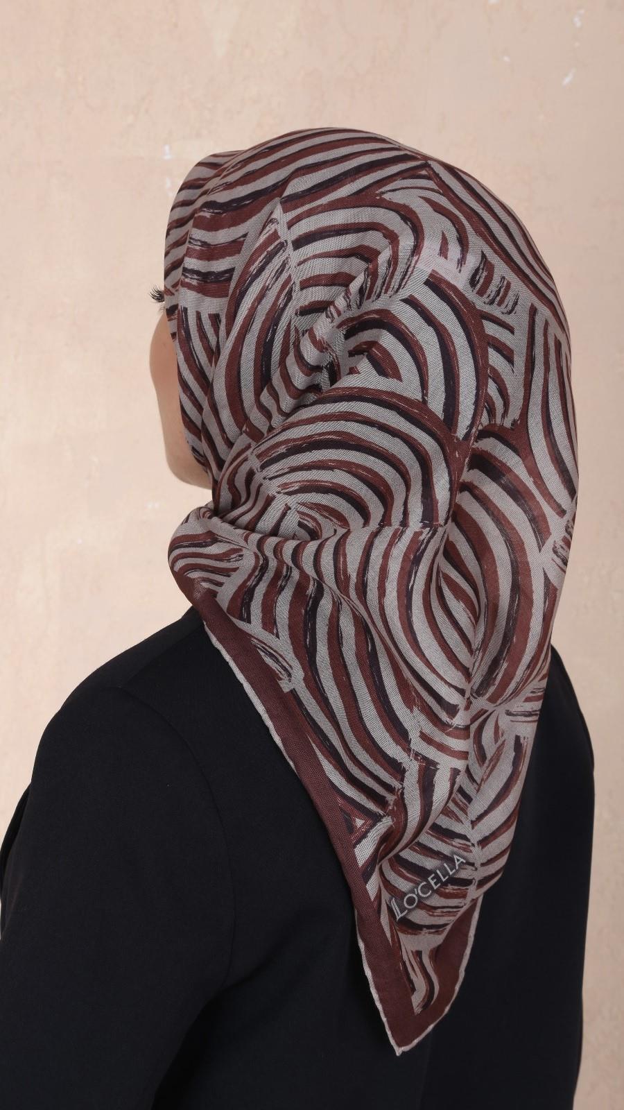 Locella Soft Pamuk Eşarp Kiremit-7