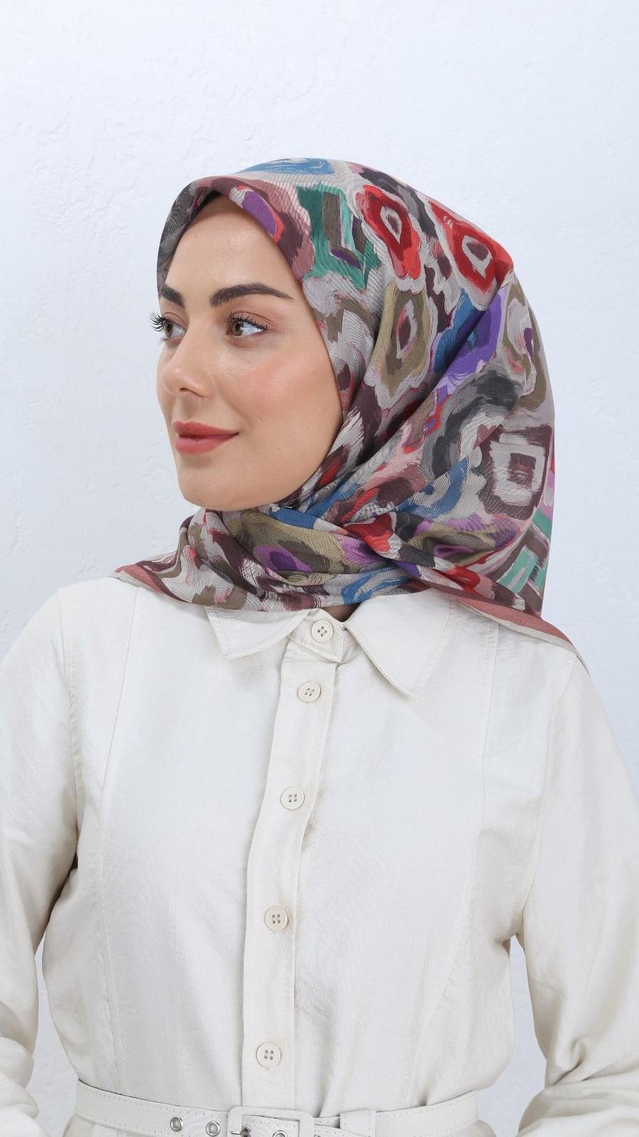Locella Soft Pamuk Eşarp Pembe-12