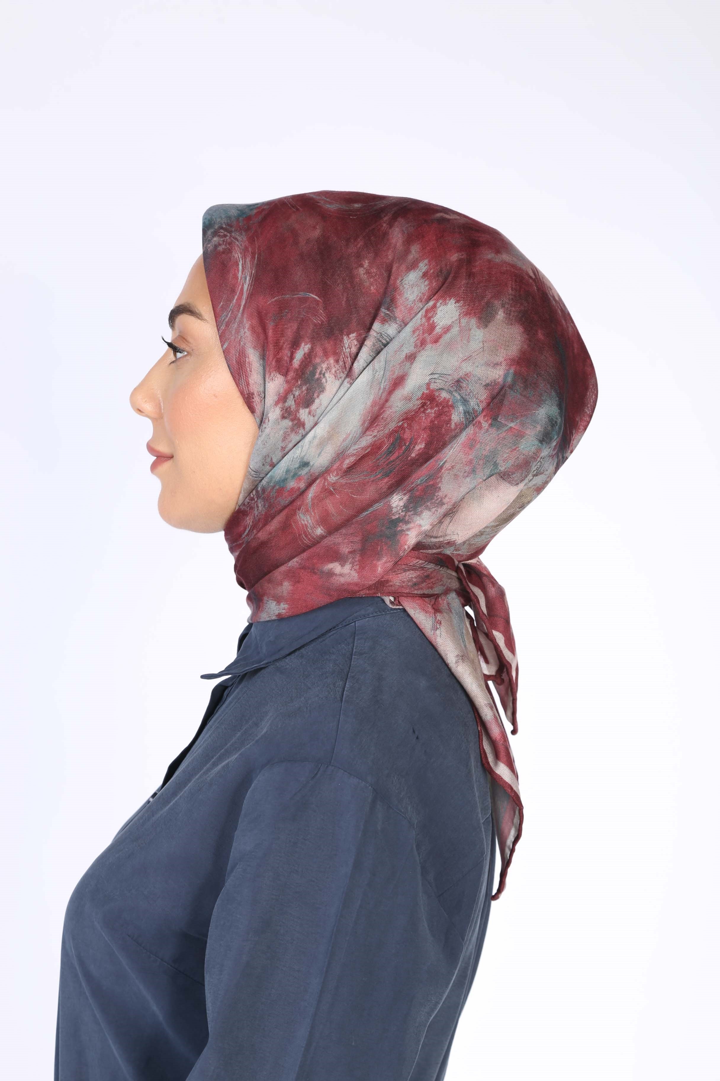 Locella Soft Pamuk Eşarp Mürdüm