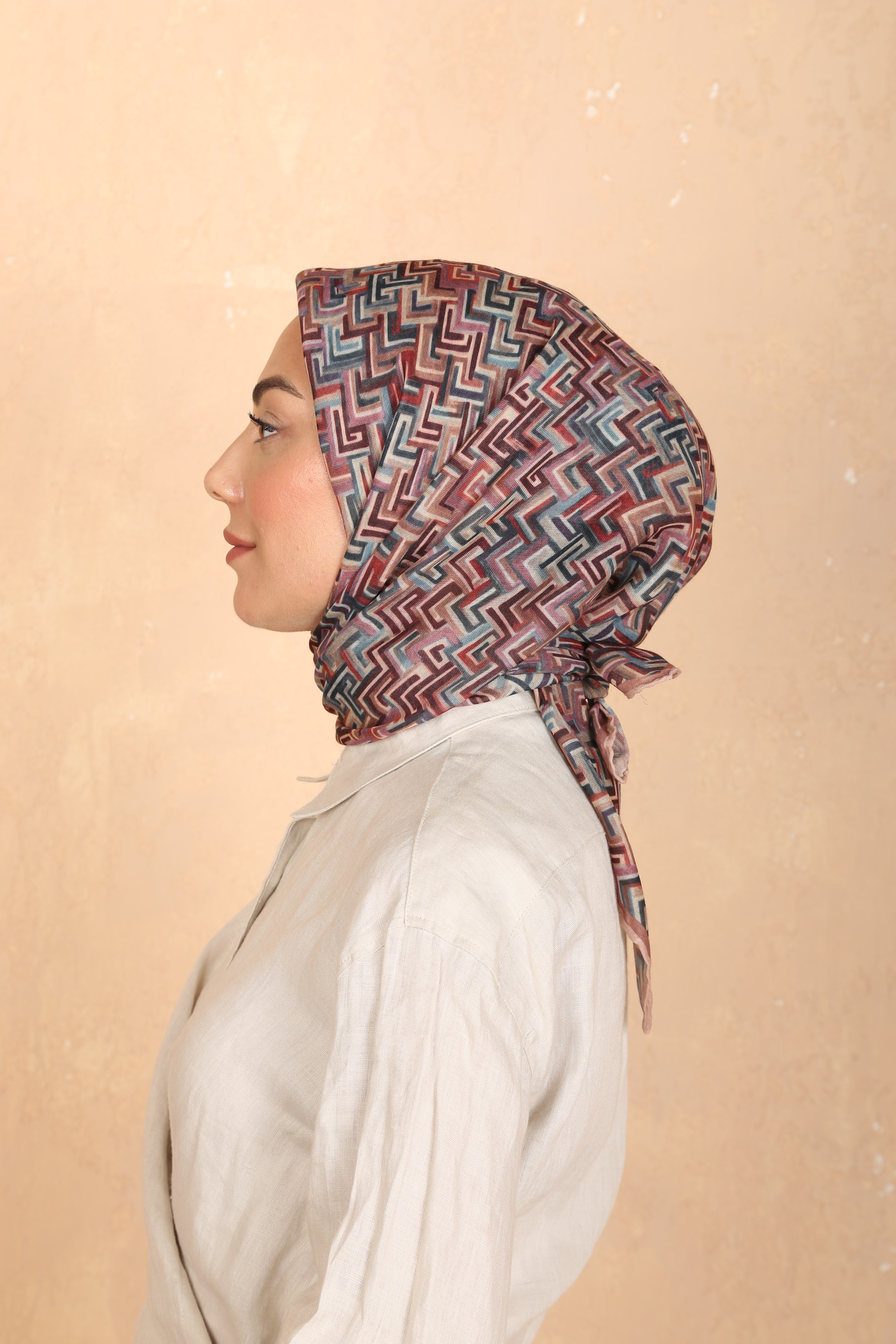 Locella Soft Pamuk Eşarp Pudra Pembe