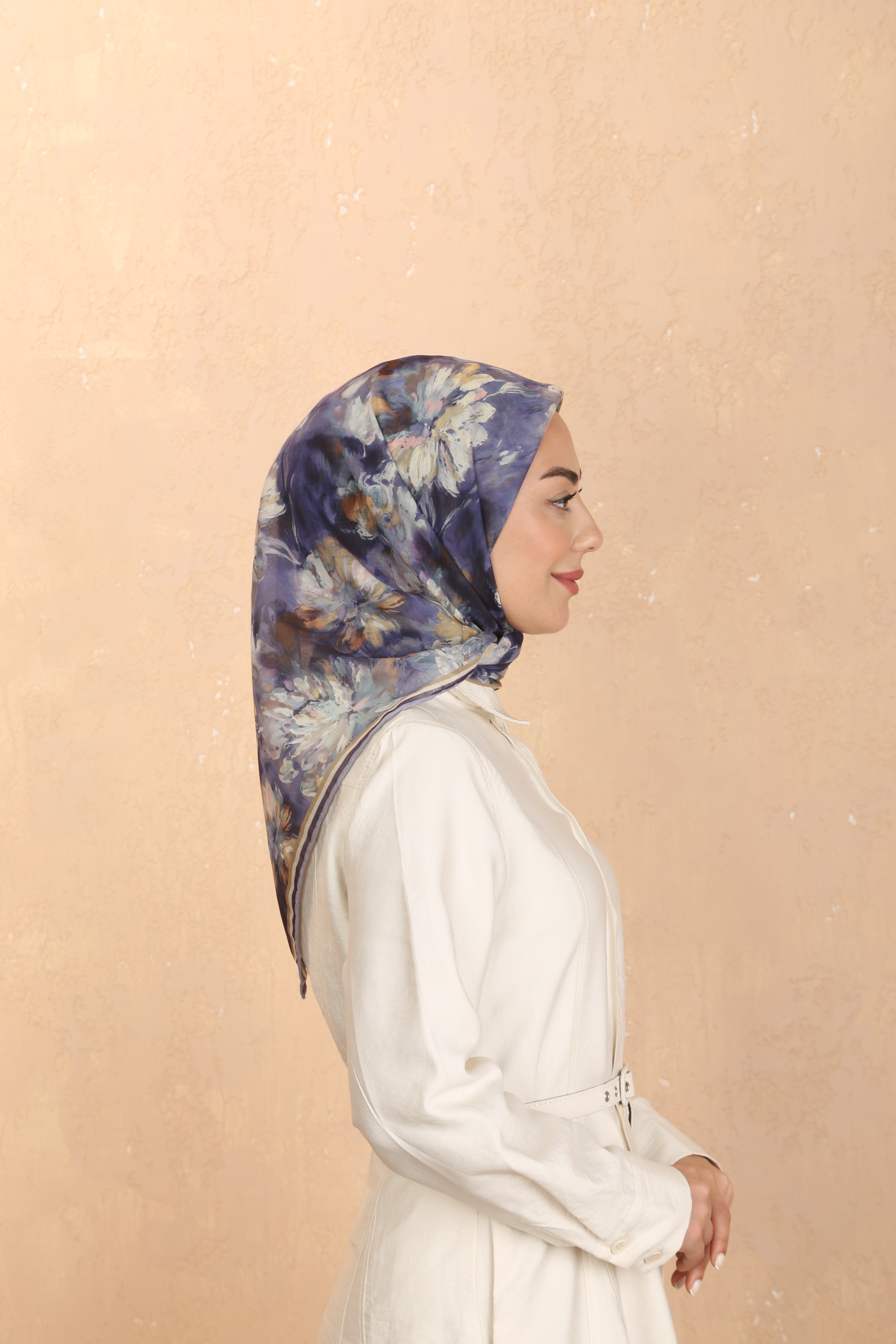 Locella Soft Pamuk Eşarp-Lila