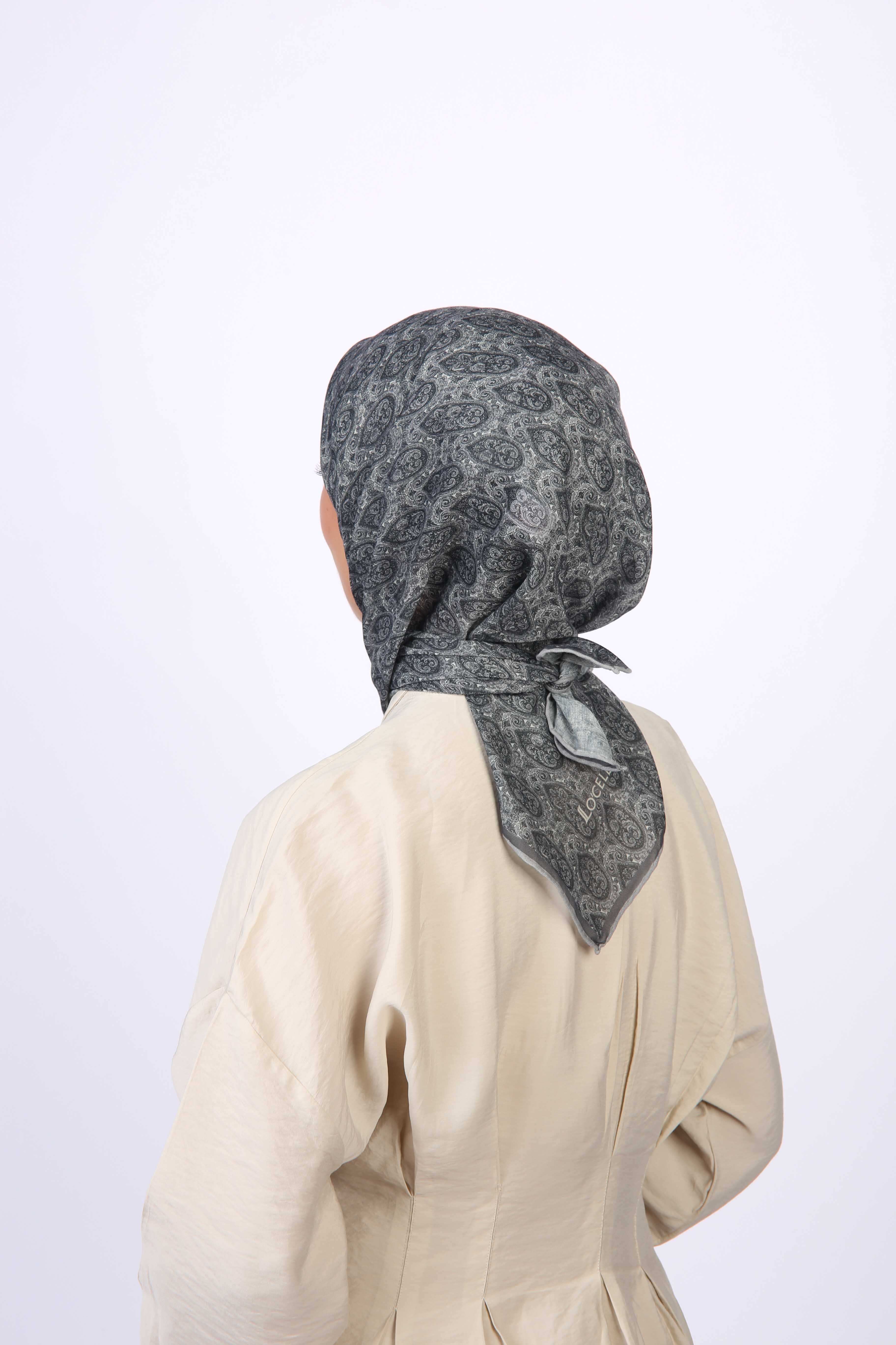 Locella Soft Pamuk Eşarp Antrasit