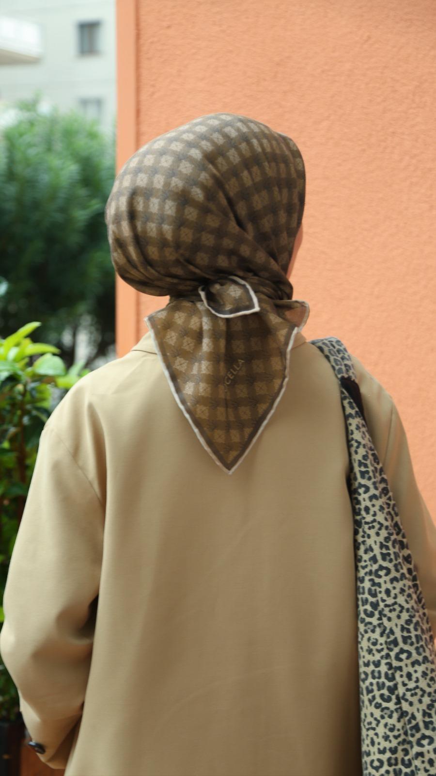 Locella Soft Pamuk Eşarp Yeşil-14