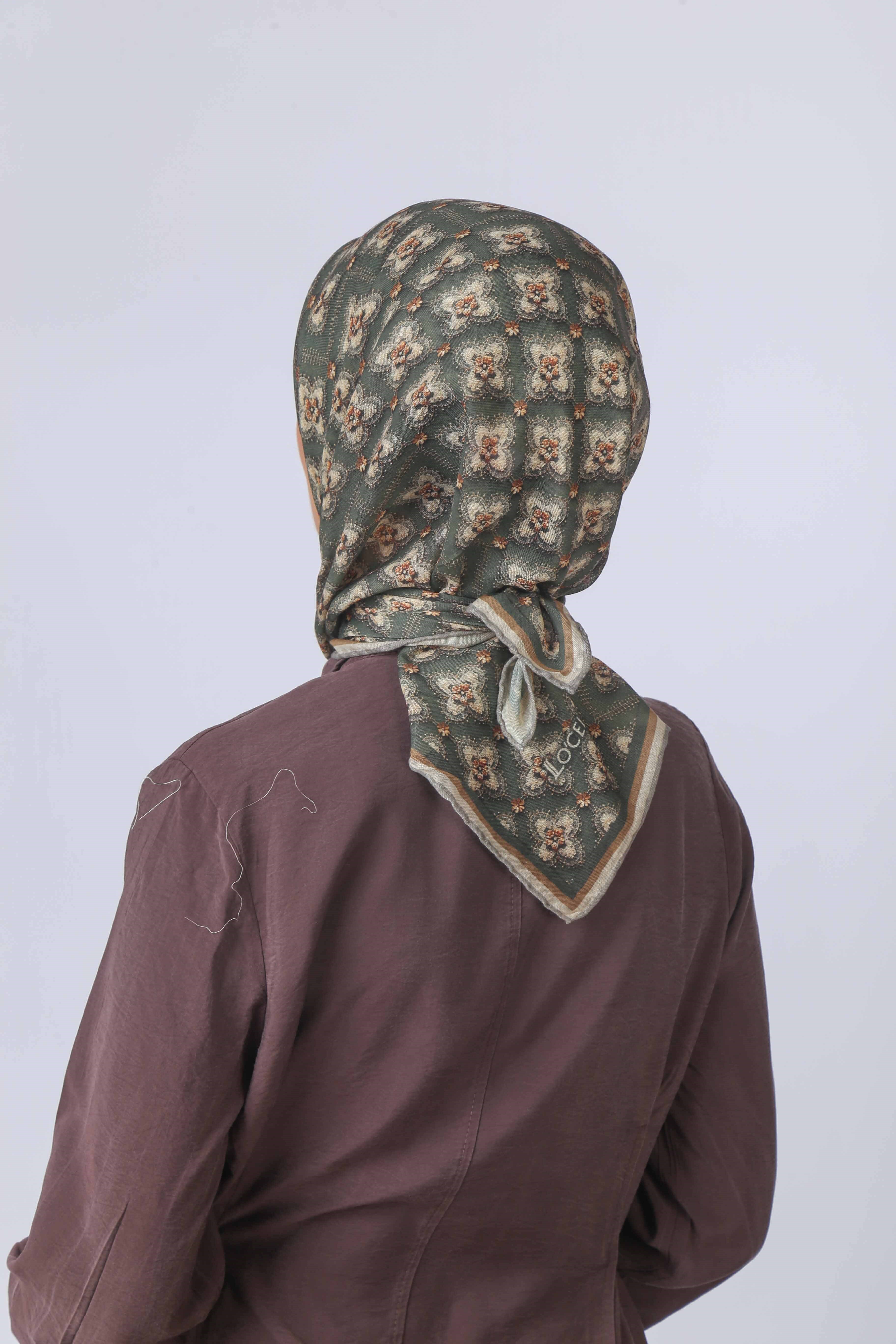 Locella Soft Pamuk Eşarp Yeşil