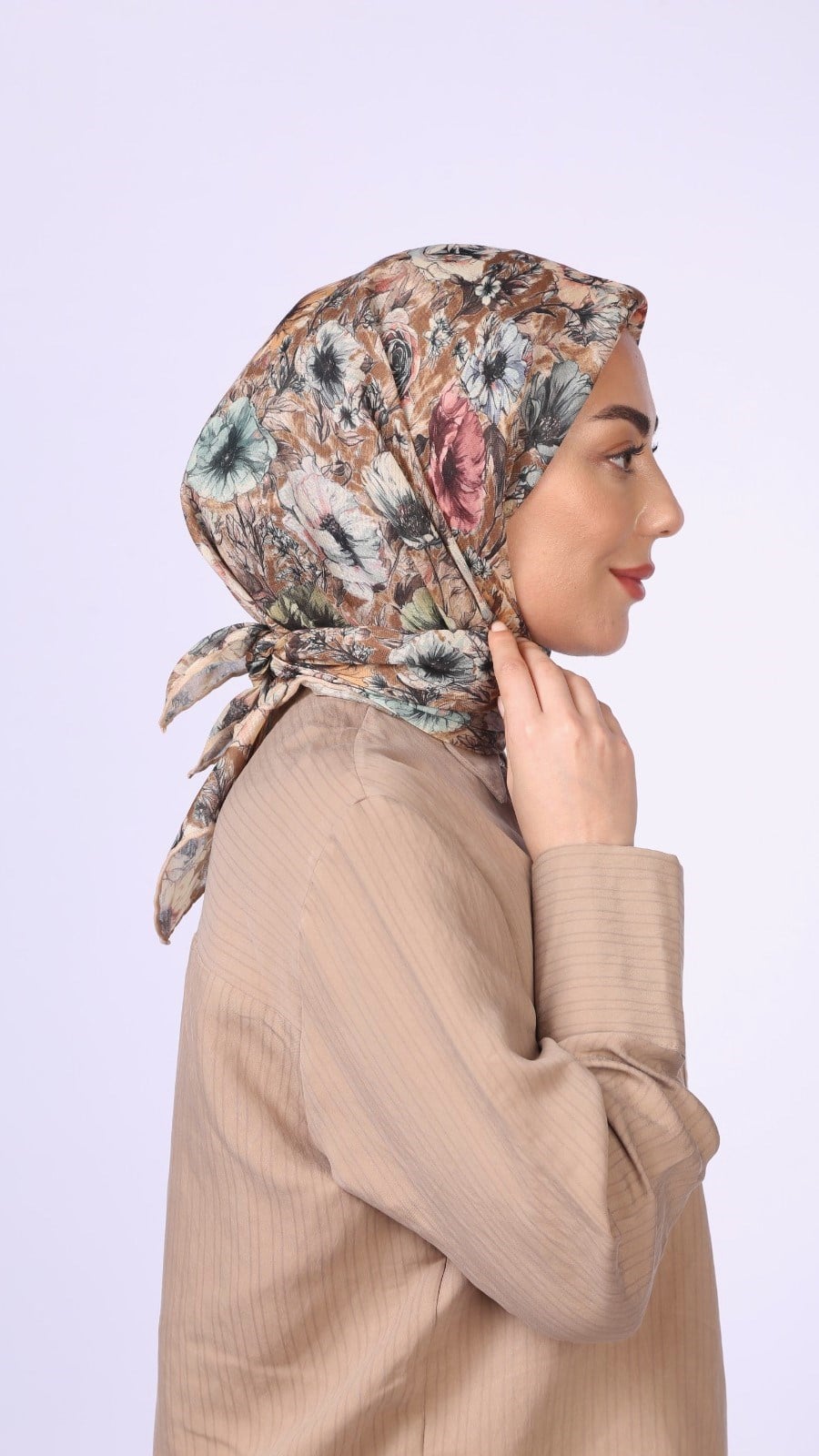Locella Soft Pamuk Eşarp Taba
