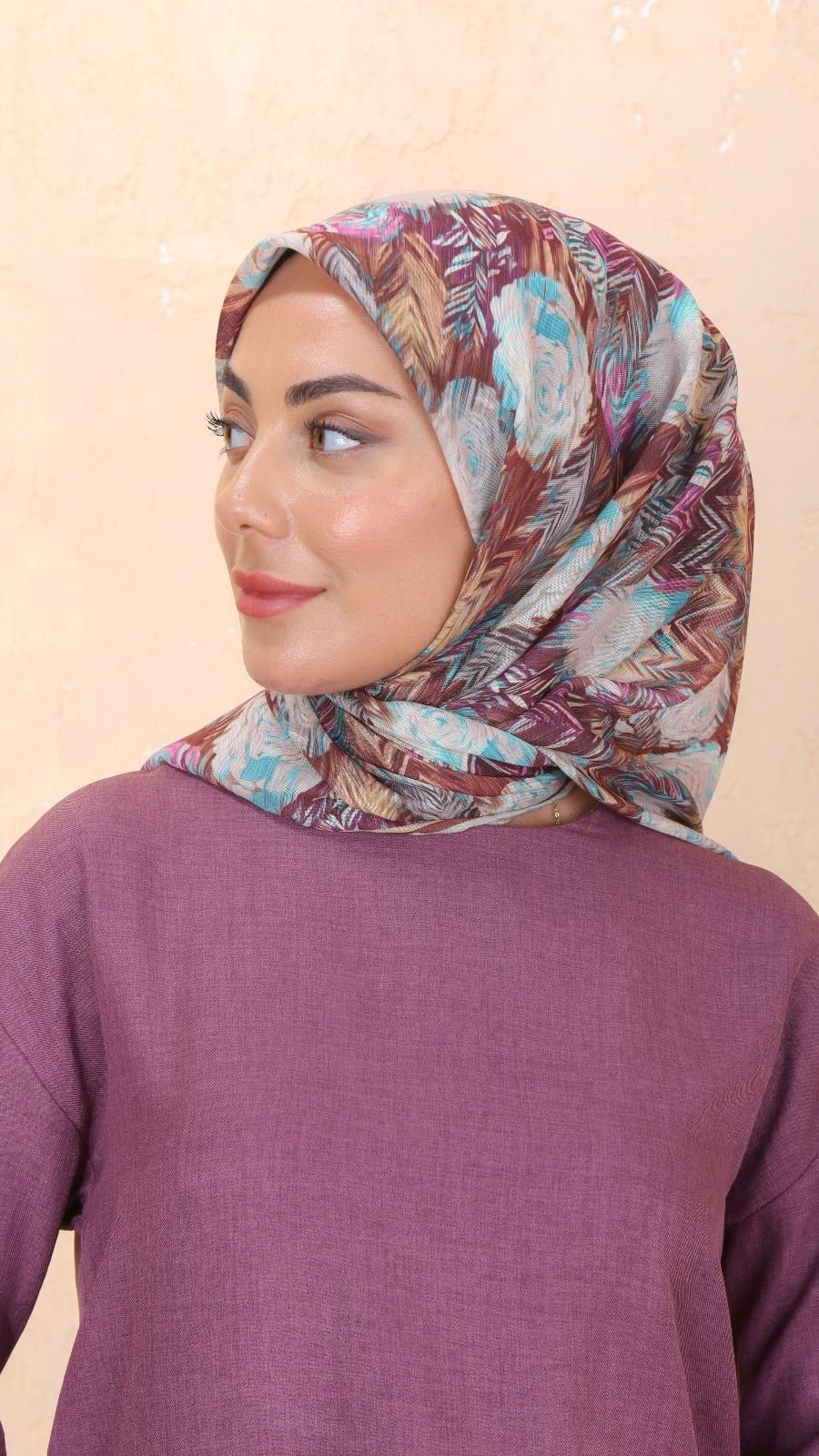 Locella Soft Pamuk Eşarp Taba-12