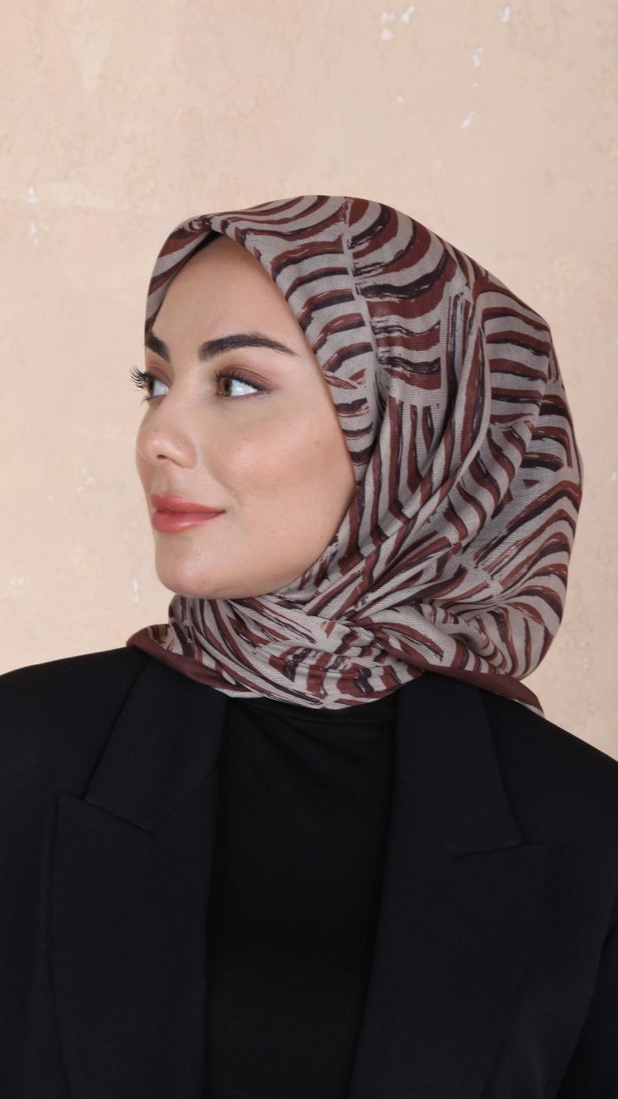 Locella Soft Pamuk Eşarp Kiremit-7