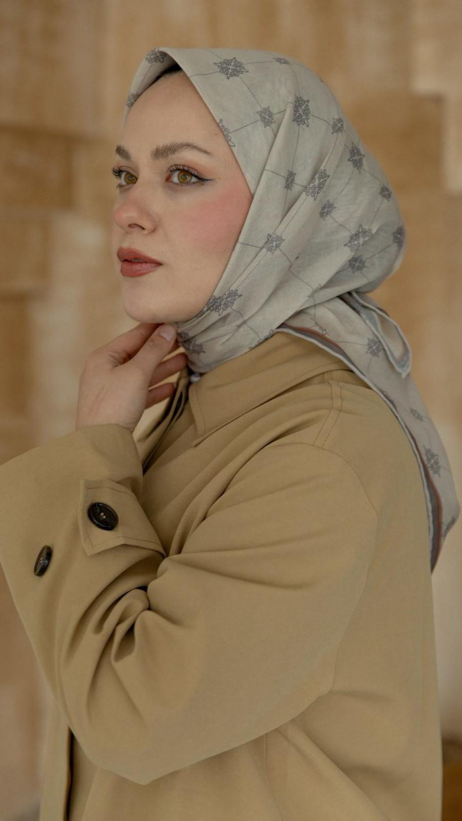 Locella Soft Pamuk Eşarp Taş-3