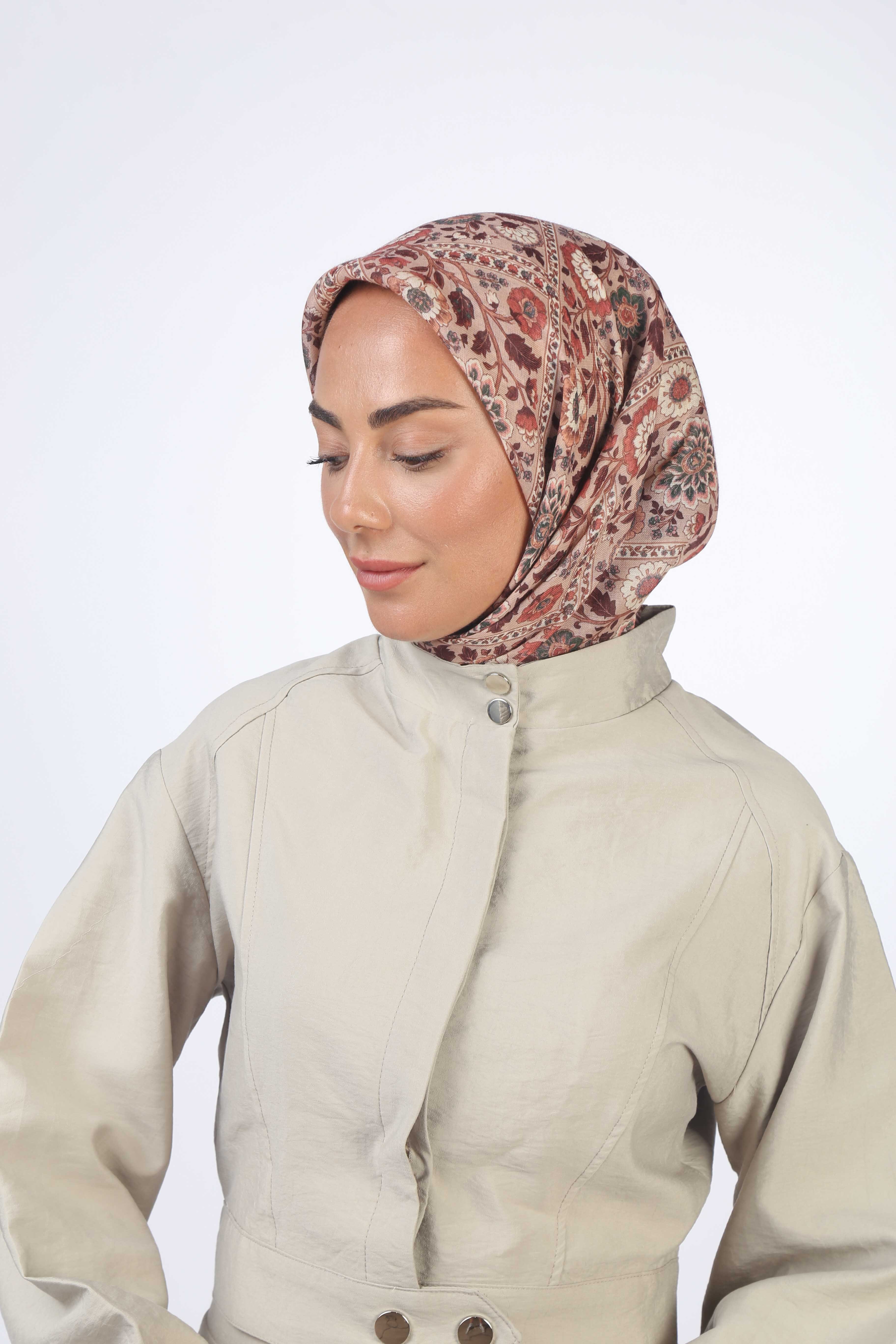 Locella Soft Pamuk Eşarp Pudra