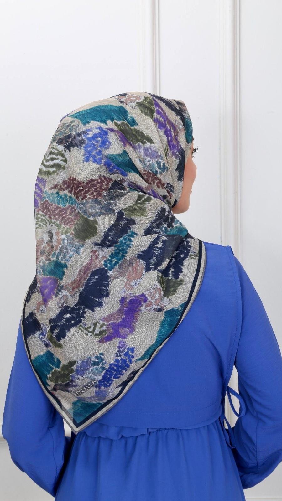 Locella Soft Pamuk Eşarp Bej-4