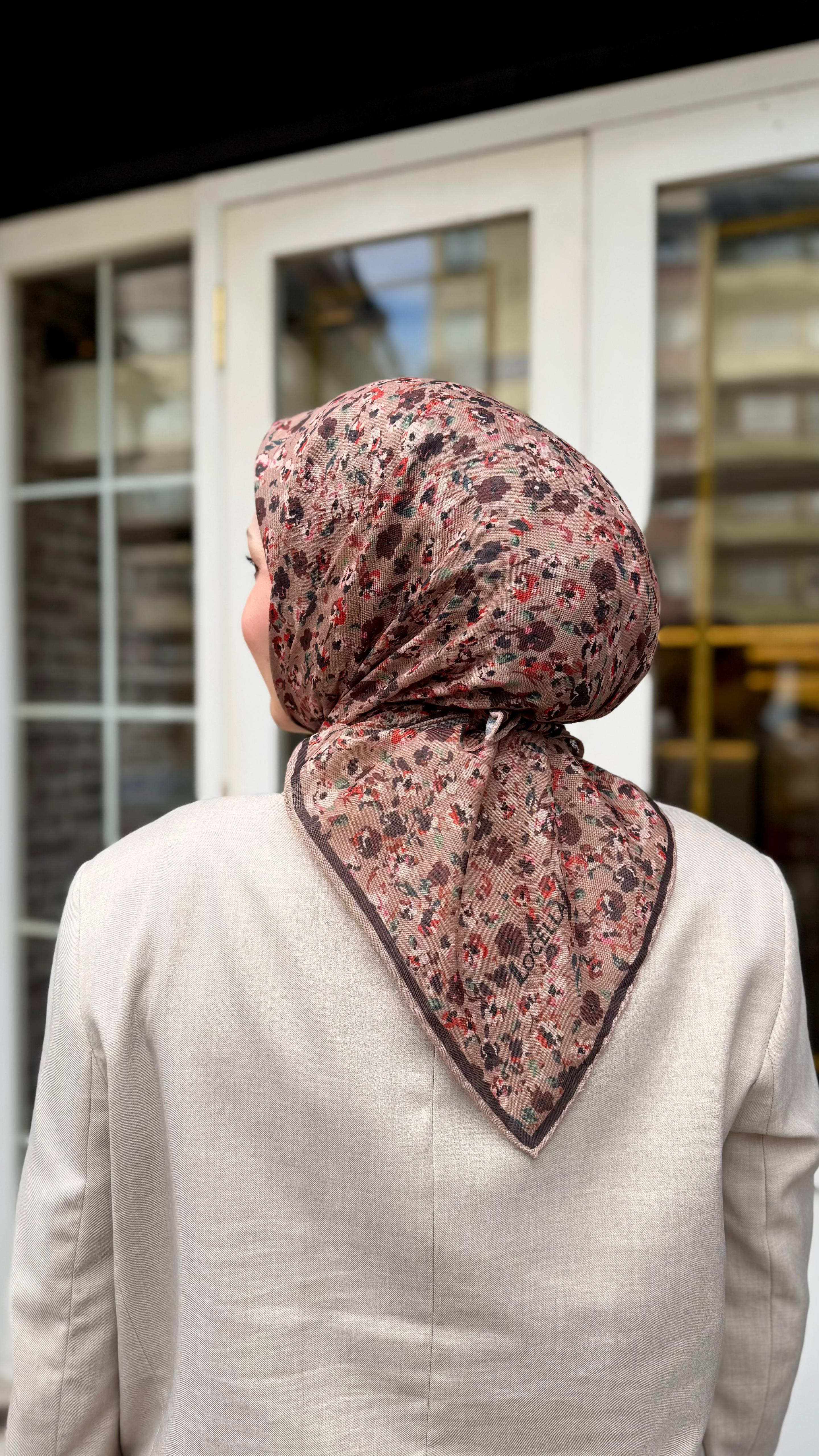 Locella Soft Pamuk Eşarp Camel-13