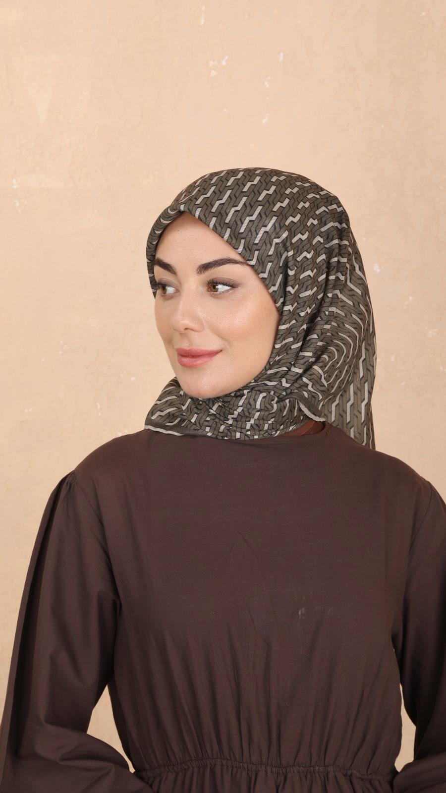 Locella Soft Pamuk Eşarp Yeşil-12