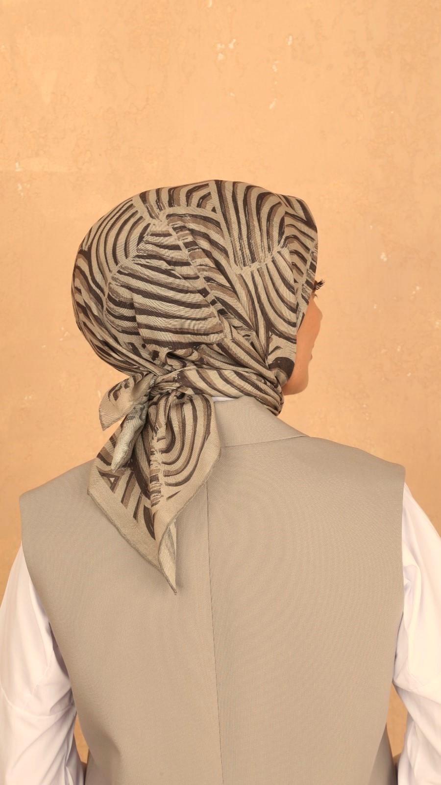 Locella Soft Pamuk Eşarp Bej-14