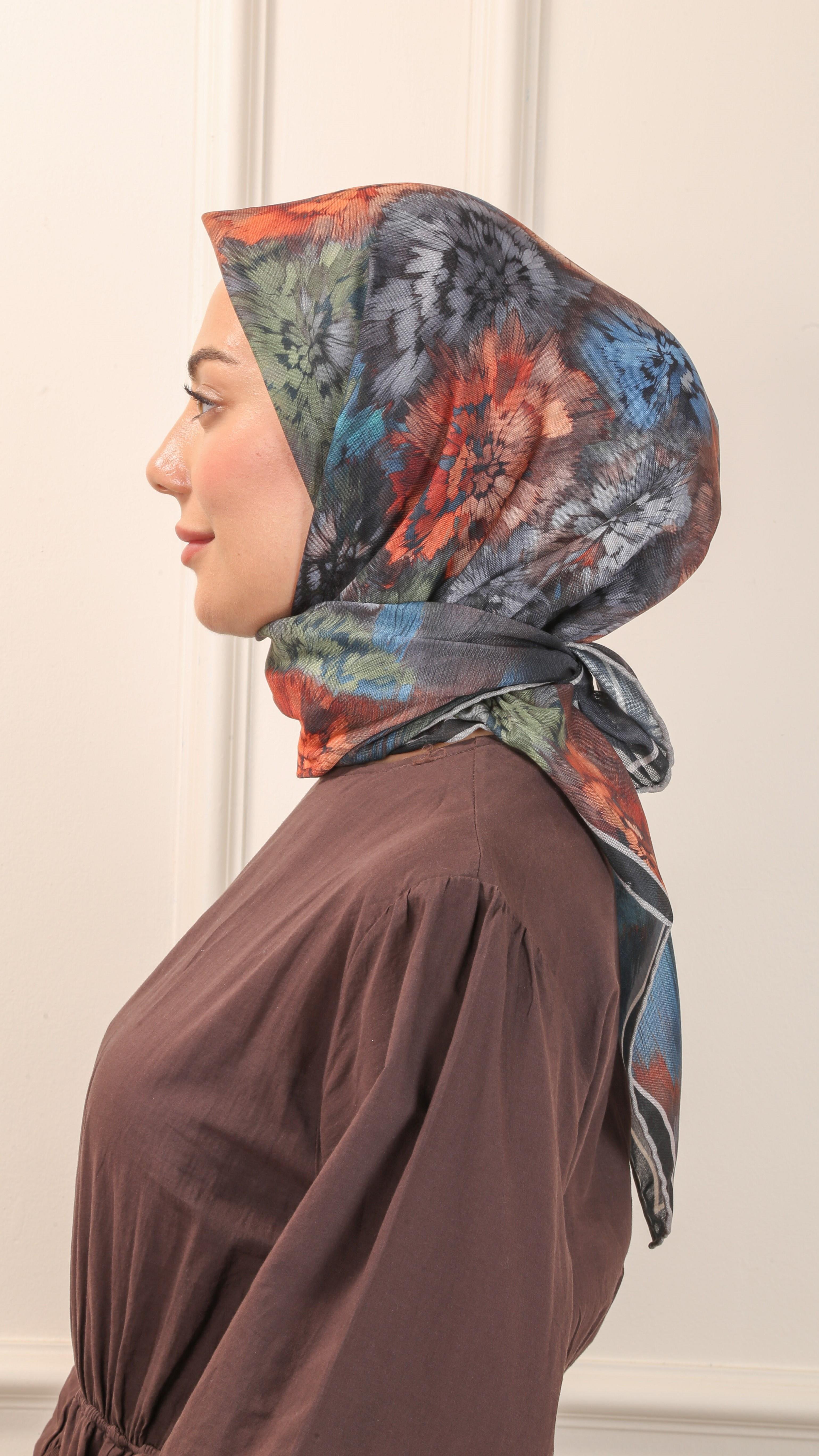 Locella Soft Pamuk Eşarp Siyah-5