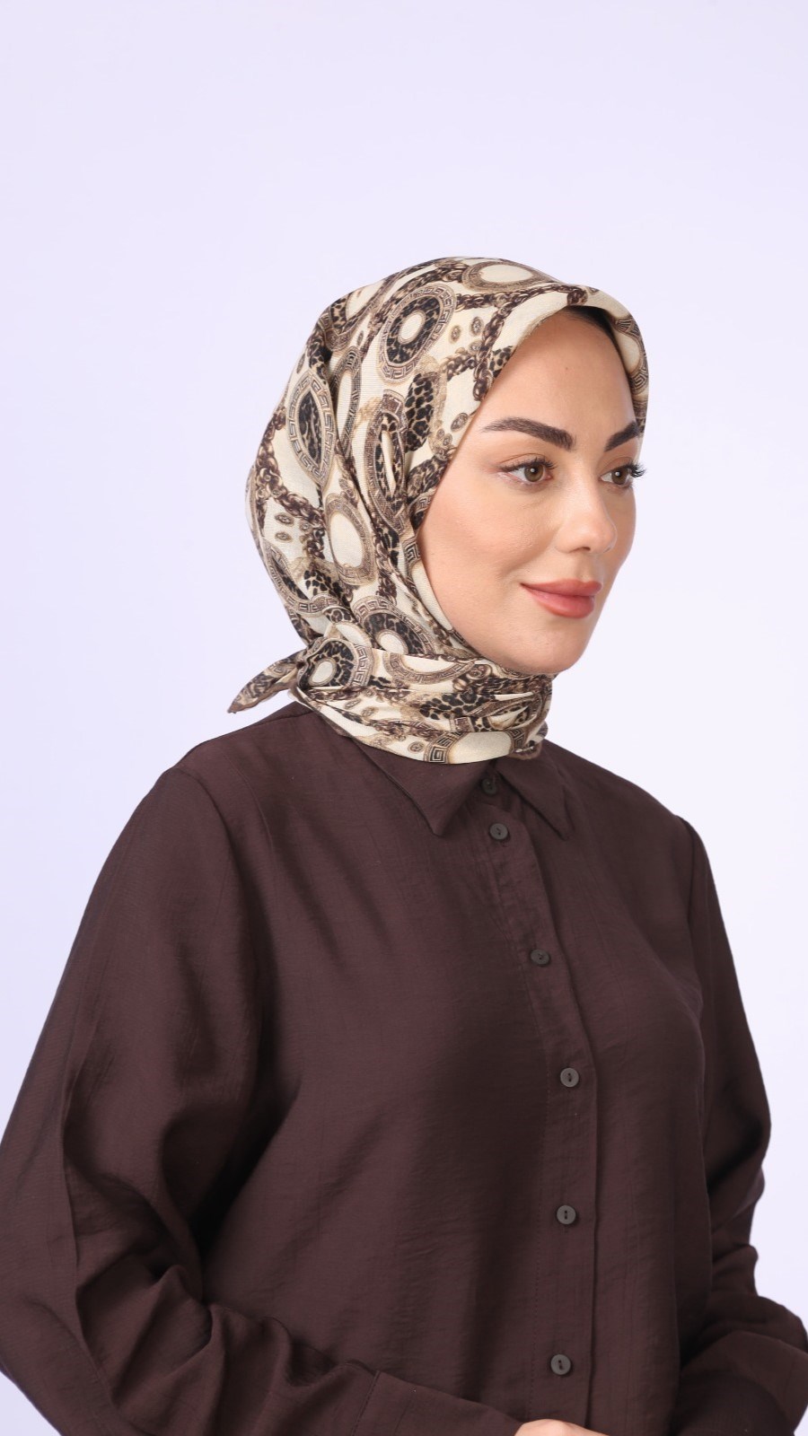 Locella Soft Pamuk Eşarp Krem