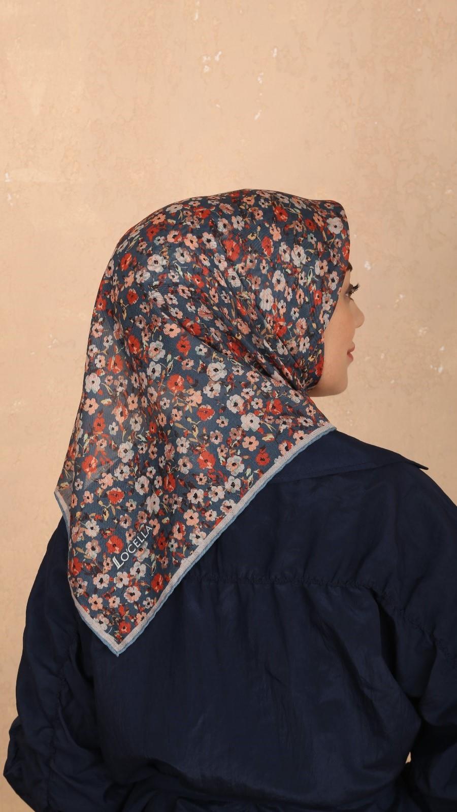 Locella Soft Pamuk Eşarp Deniz Yeşili-28