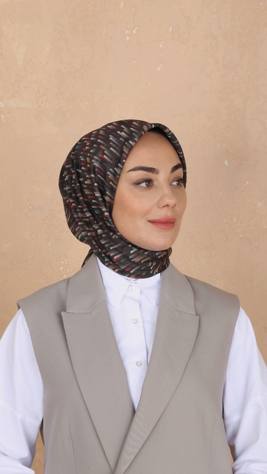 Locella Soft Pamuk Eşarp Acı Kahve-4