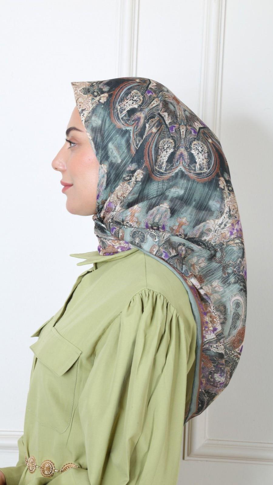 Locella Soft Pamuk Eşarp Mint Yeşil-12