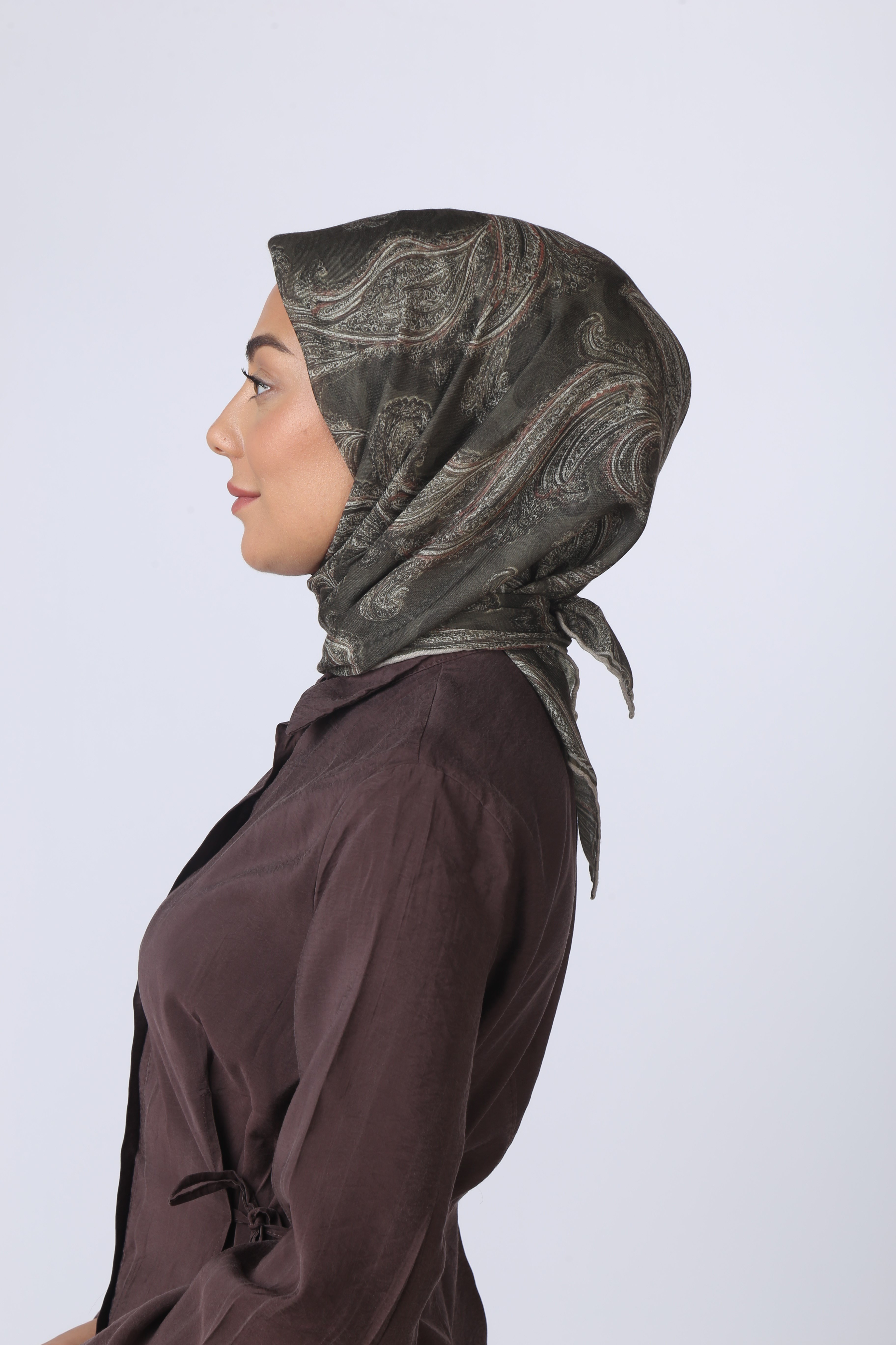 Locella Soft Pamuk Eşarp Yeşil