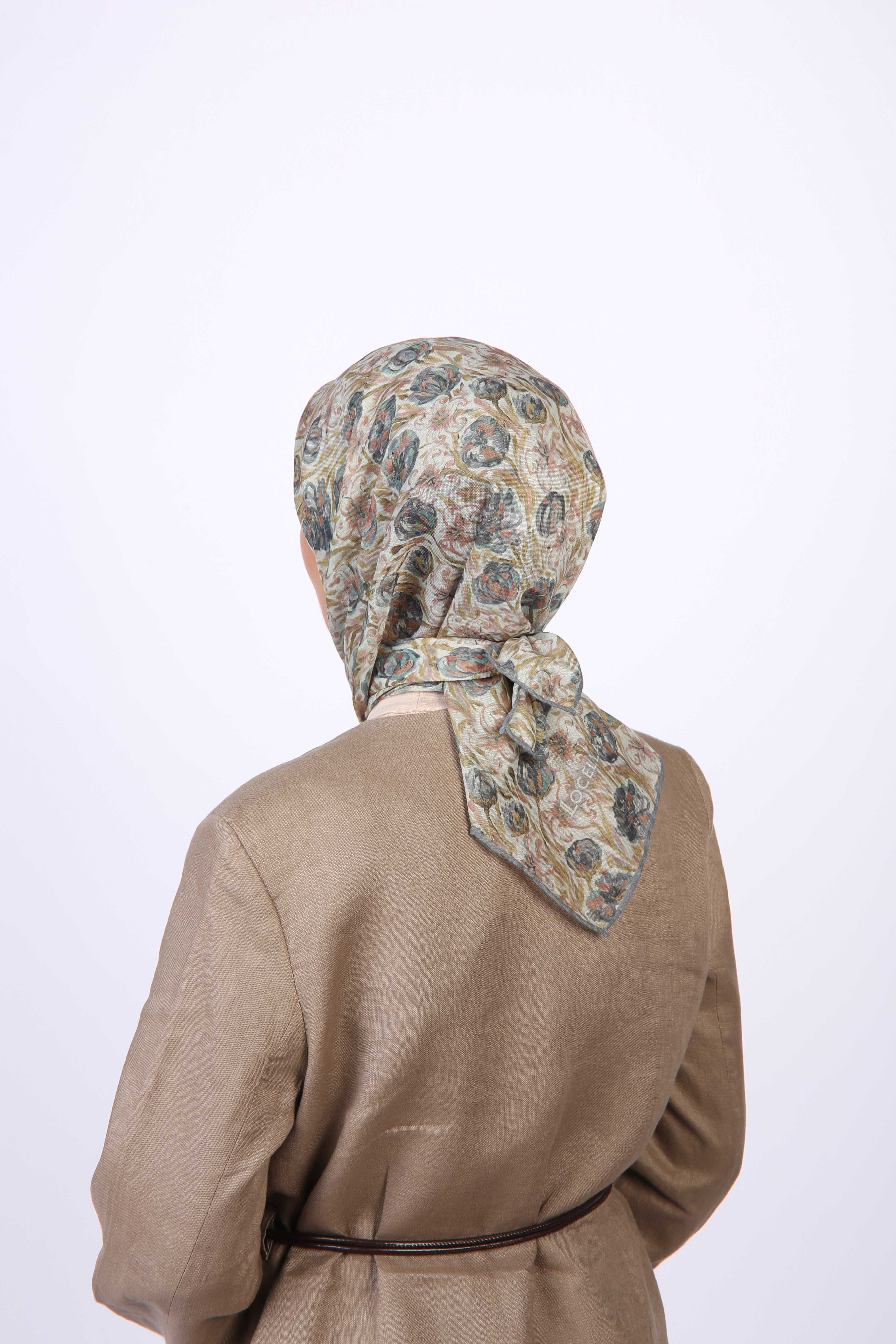 Locella Soft Pamuk Eşarp Krem