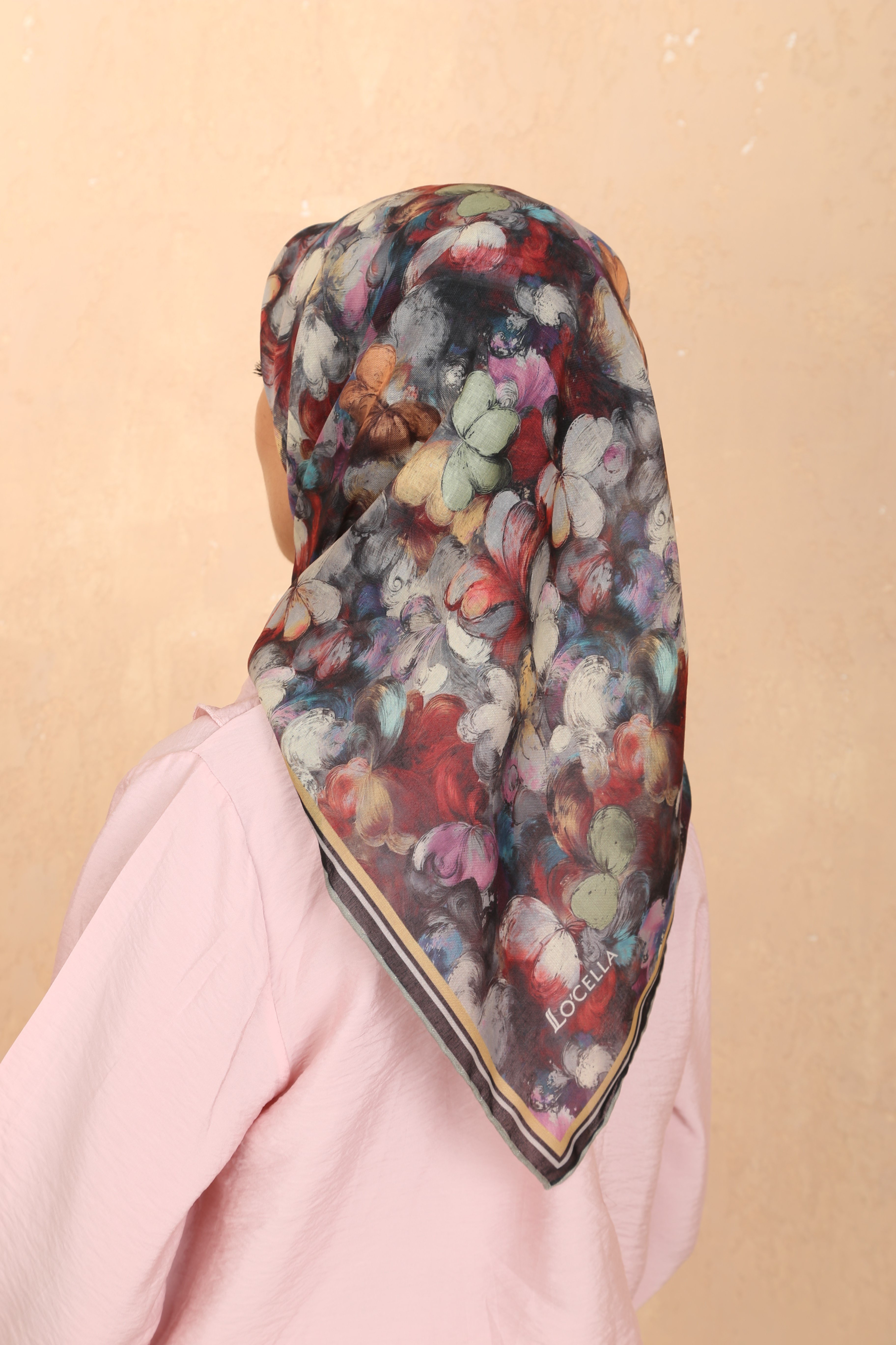 Locella Soft Pamuk Eşarp Siyah
