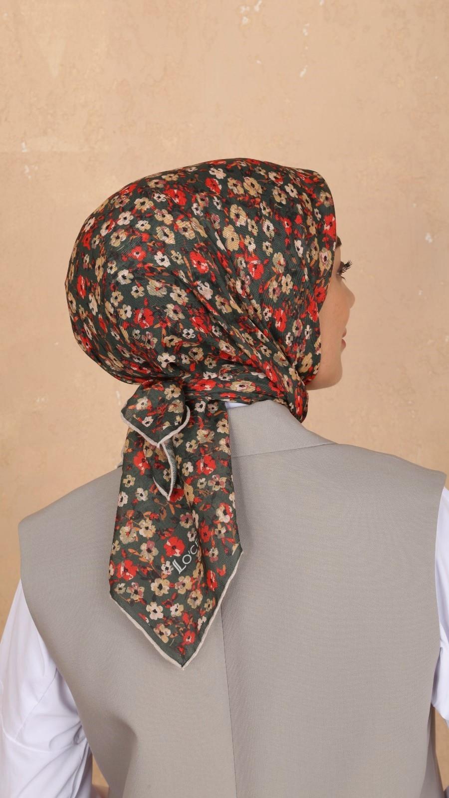 Locella Soft Pamuk Eşarp Matcha-29