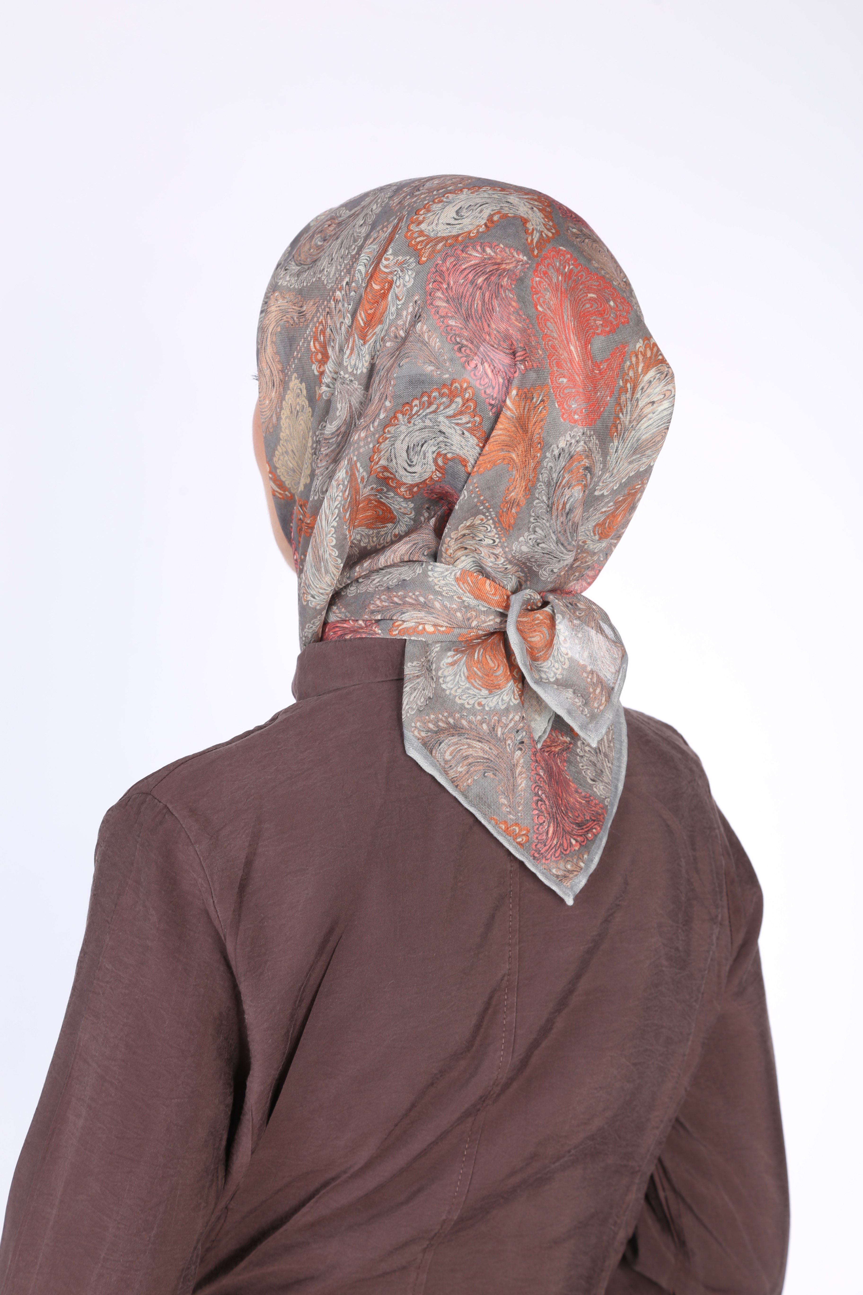 Locella Soft Pamuk Eşarp-Gri