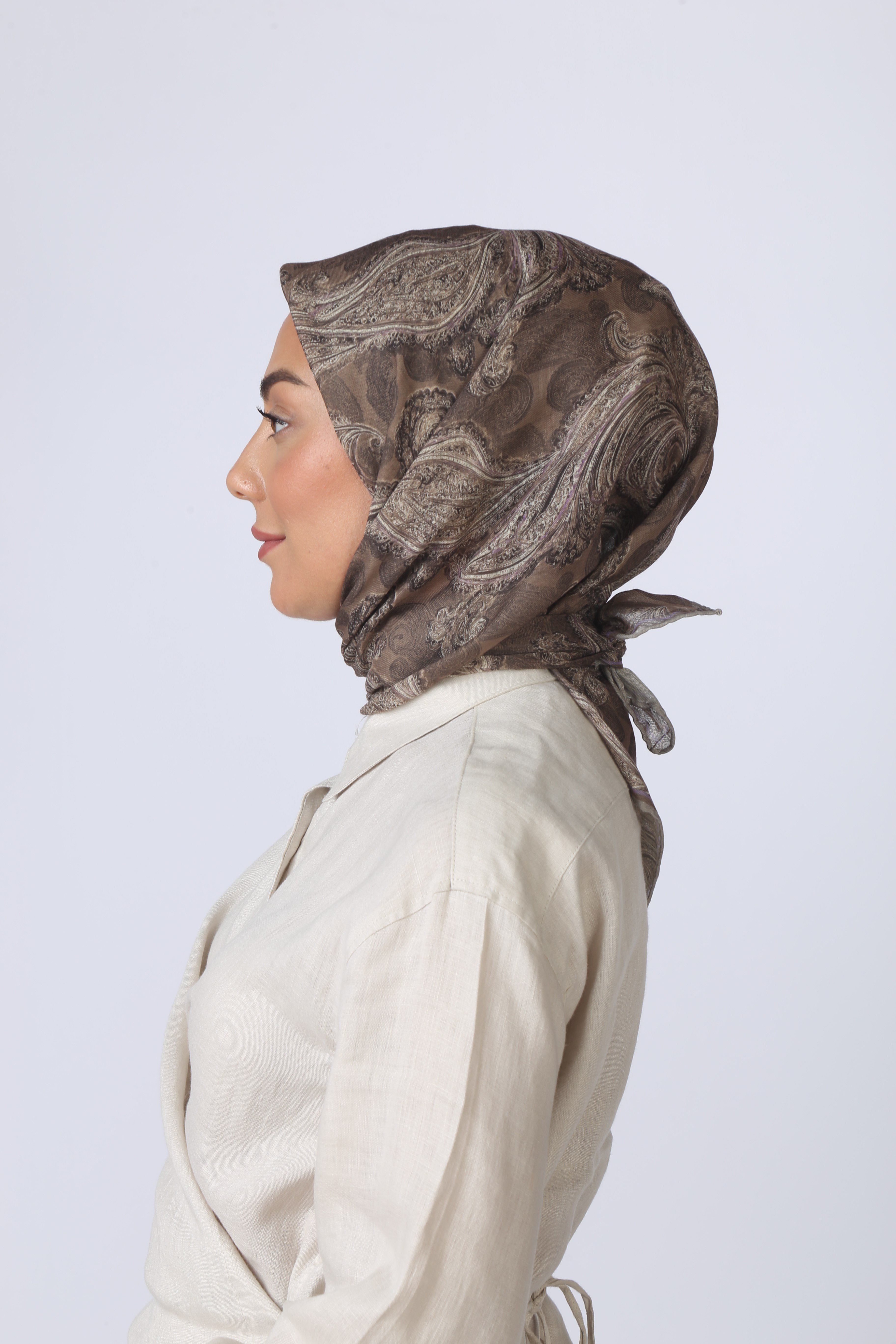 Locella Soft Pamuk Eşarp Açık Kahve