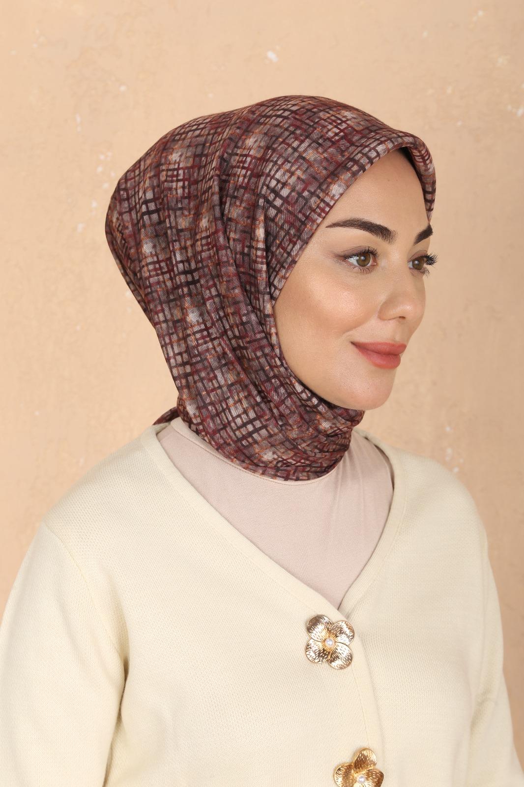 Locella Soft Pamuk Eşarp Bordo