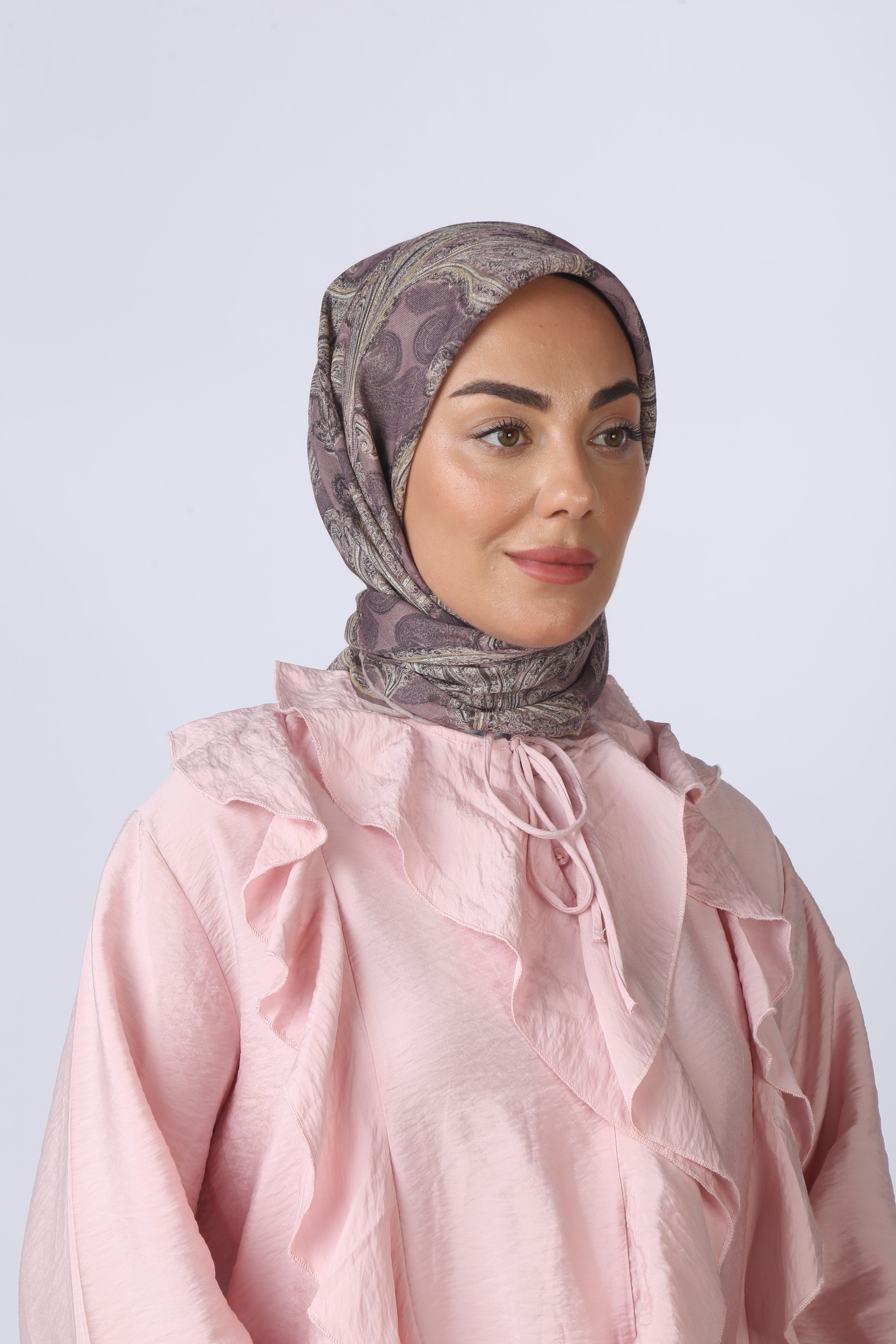 Locella Soft Pamuk Eşarp Gül Kurusu