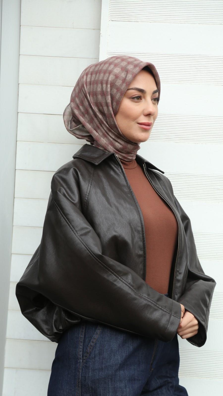 Locella Soft Pamuk Eşarp Sütlü Kahve-13