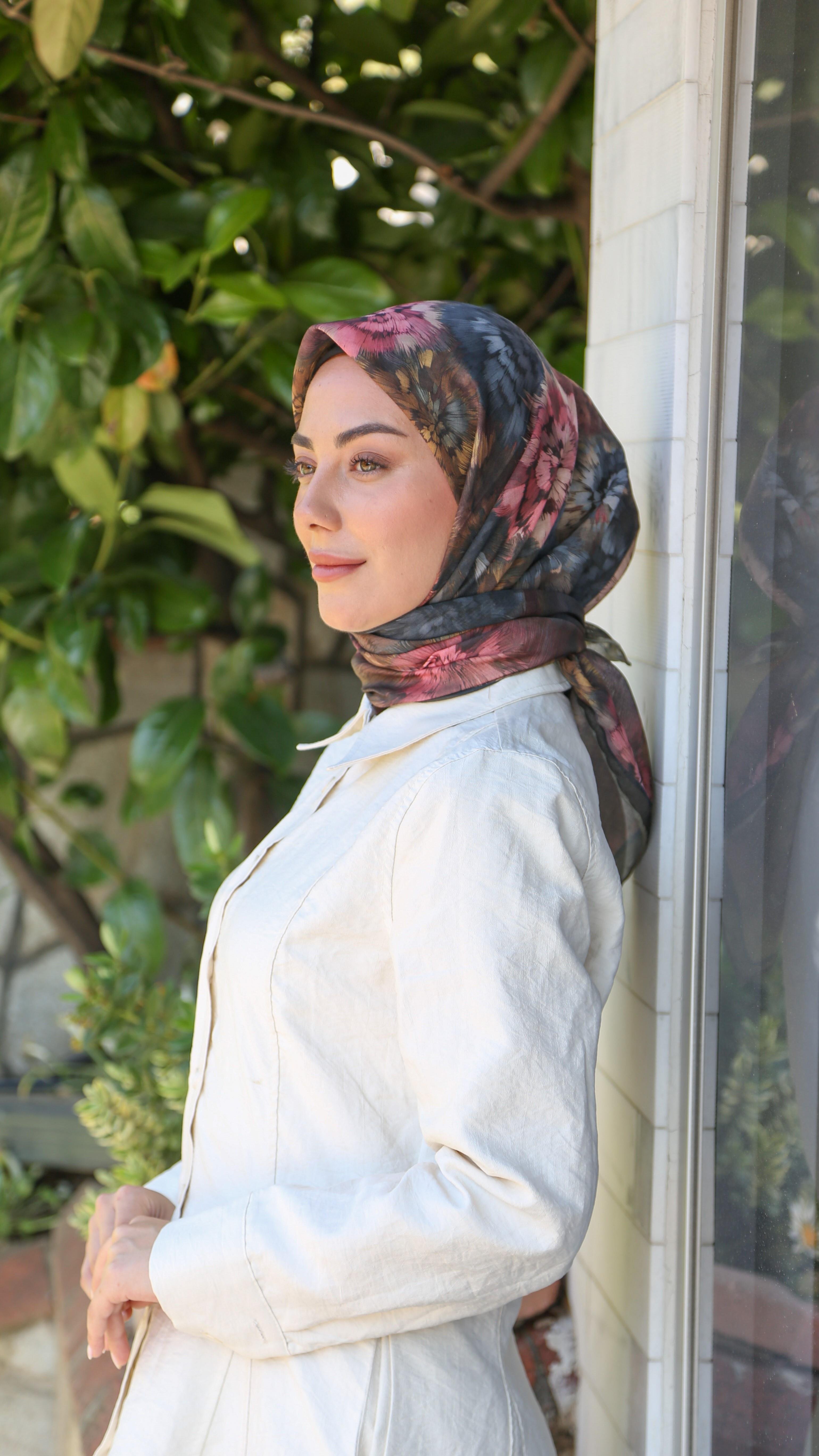 Locella Soft Pamuk Eşarp Haki Yeşili-6