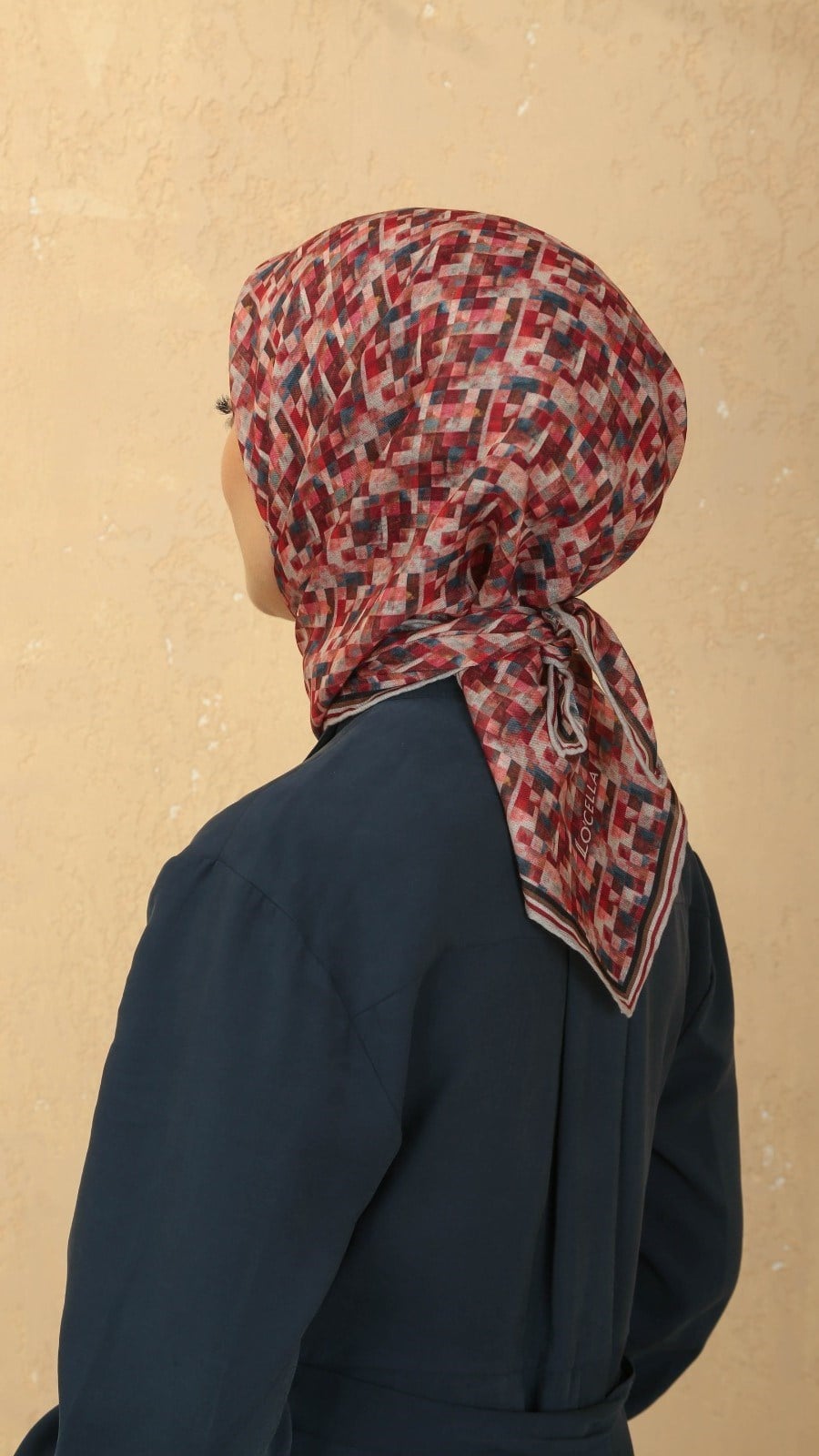 Locella Soft Pamuk Eşarp Kırmızı
