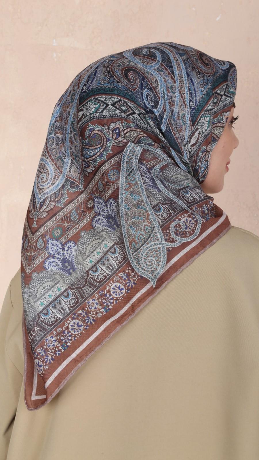 Locella Soft Pamuk Eşarp Kiremit-10