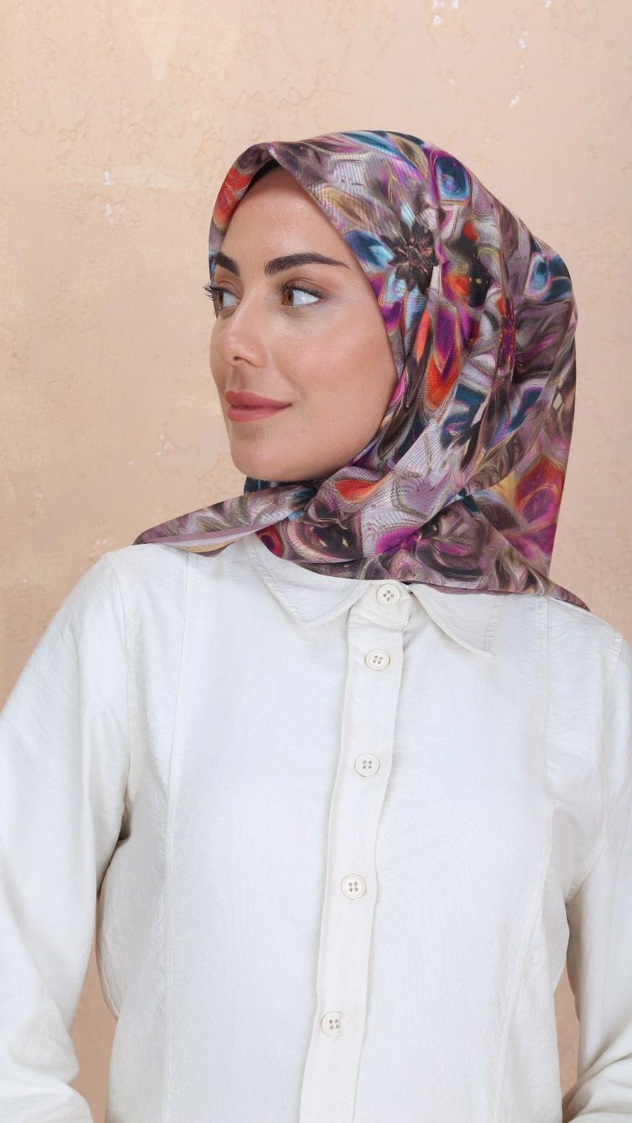 Locella Soft Pamuk Eşarp Pembe-9