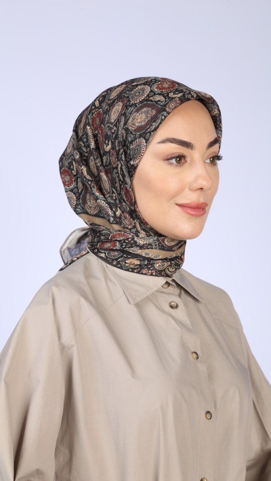 Locella Soft Pamuk Eşarp Siyah