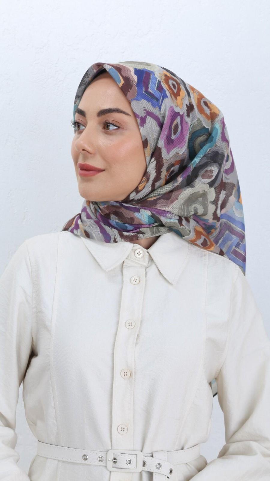 Locella Soft Pamuk Eşarp Yeşil-11