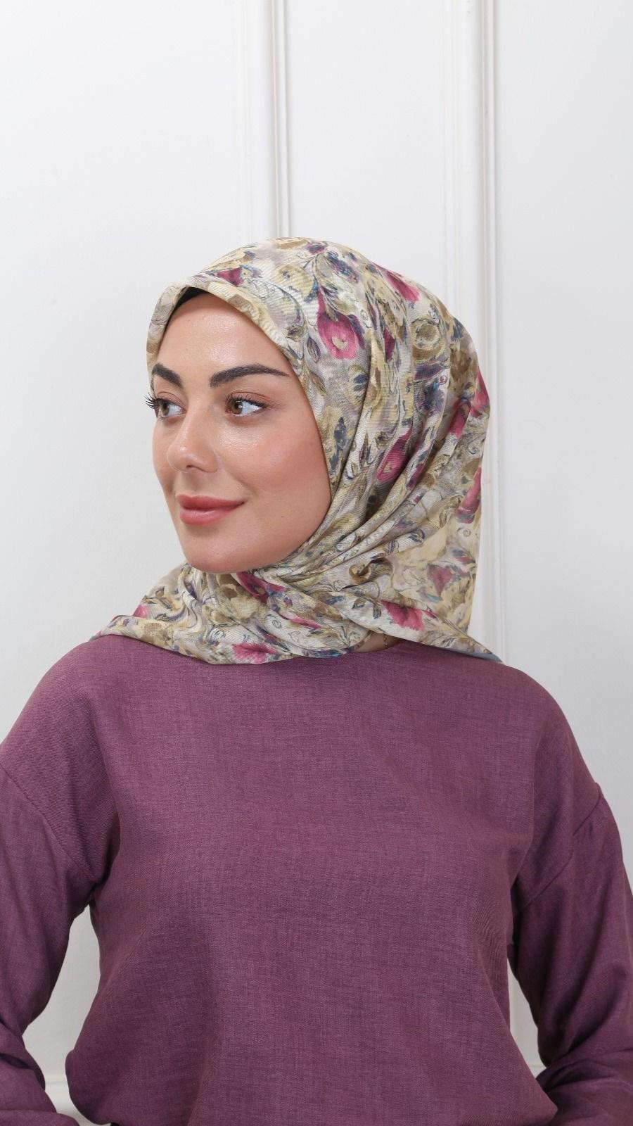 Locella Soft Pamuk Eşarp Sarı-7