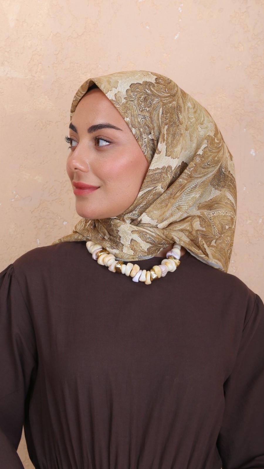 Locella Soft Pamuk Eşarp Sarı-12