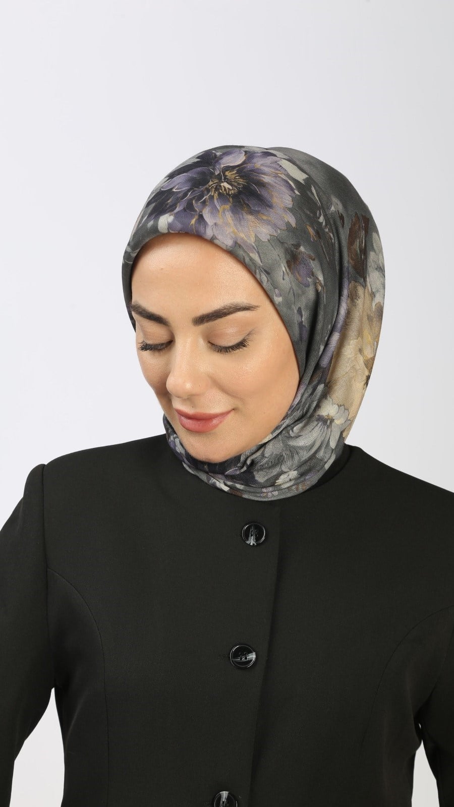 Locella Soft Pamuk Eşarp Gri