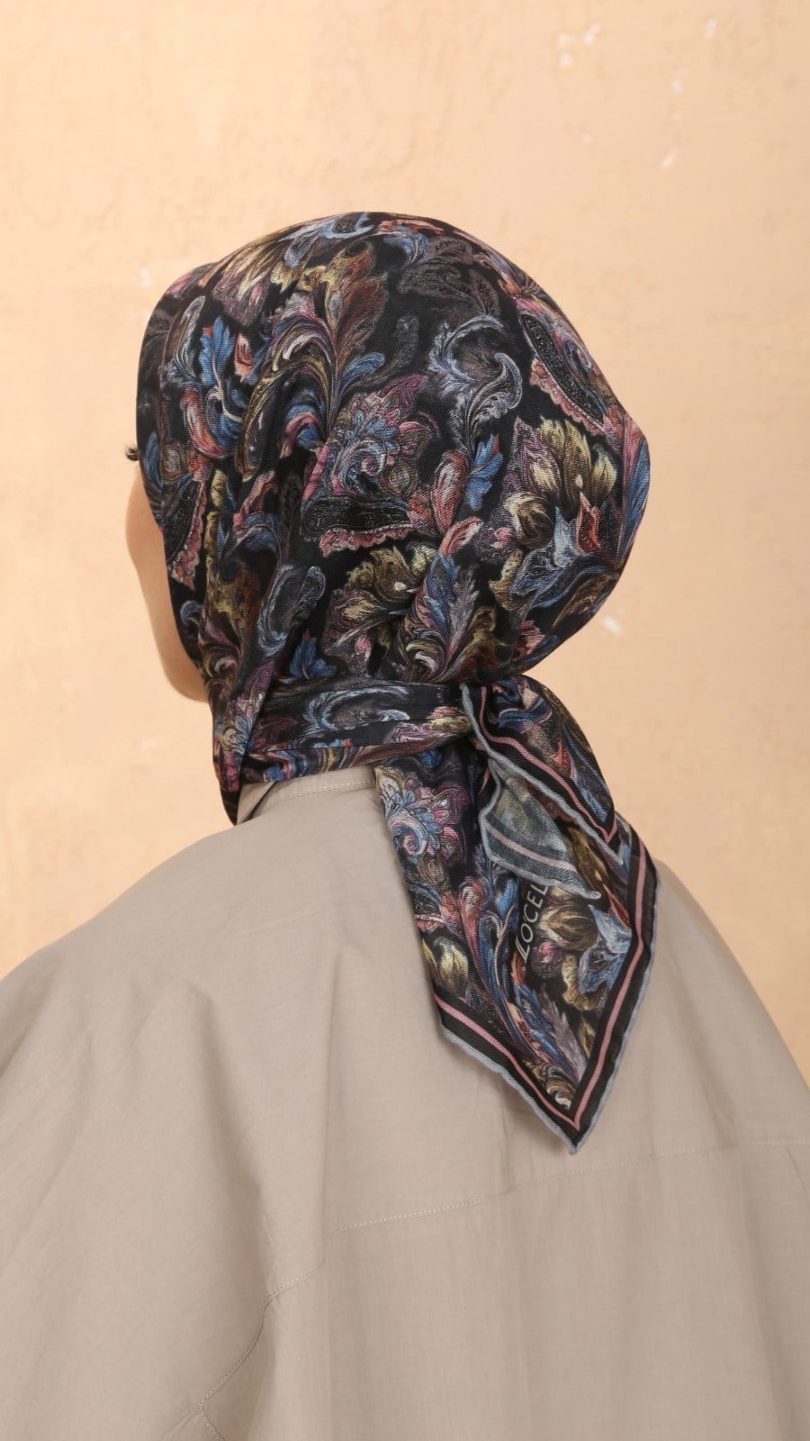 Locella Soft Pamuk Eşarp Siyah