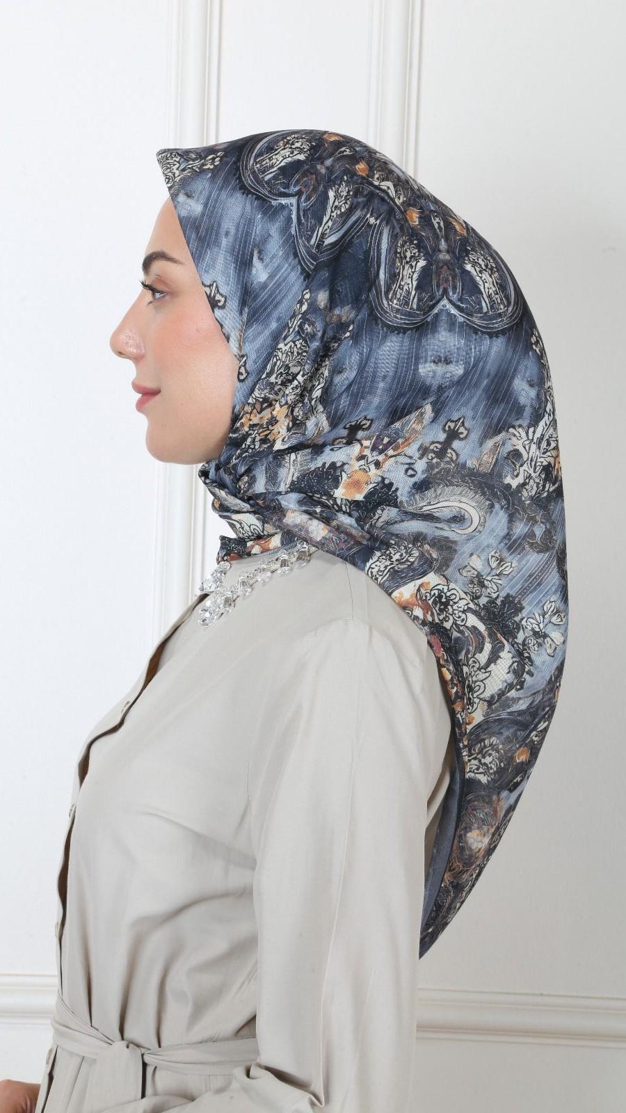 Locella Soft Pamuk Eşarp Gri-6