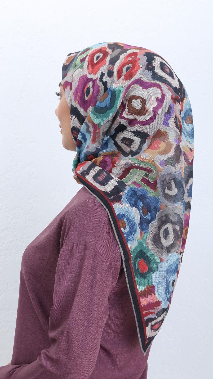 Locella Soft Pamuk Eşarp Siyah-2