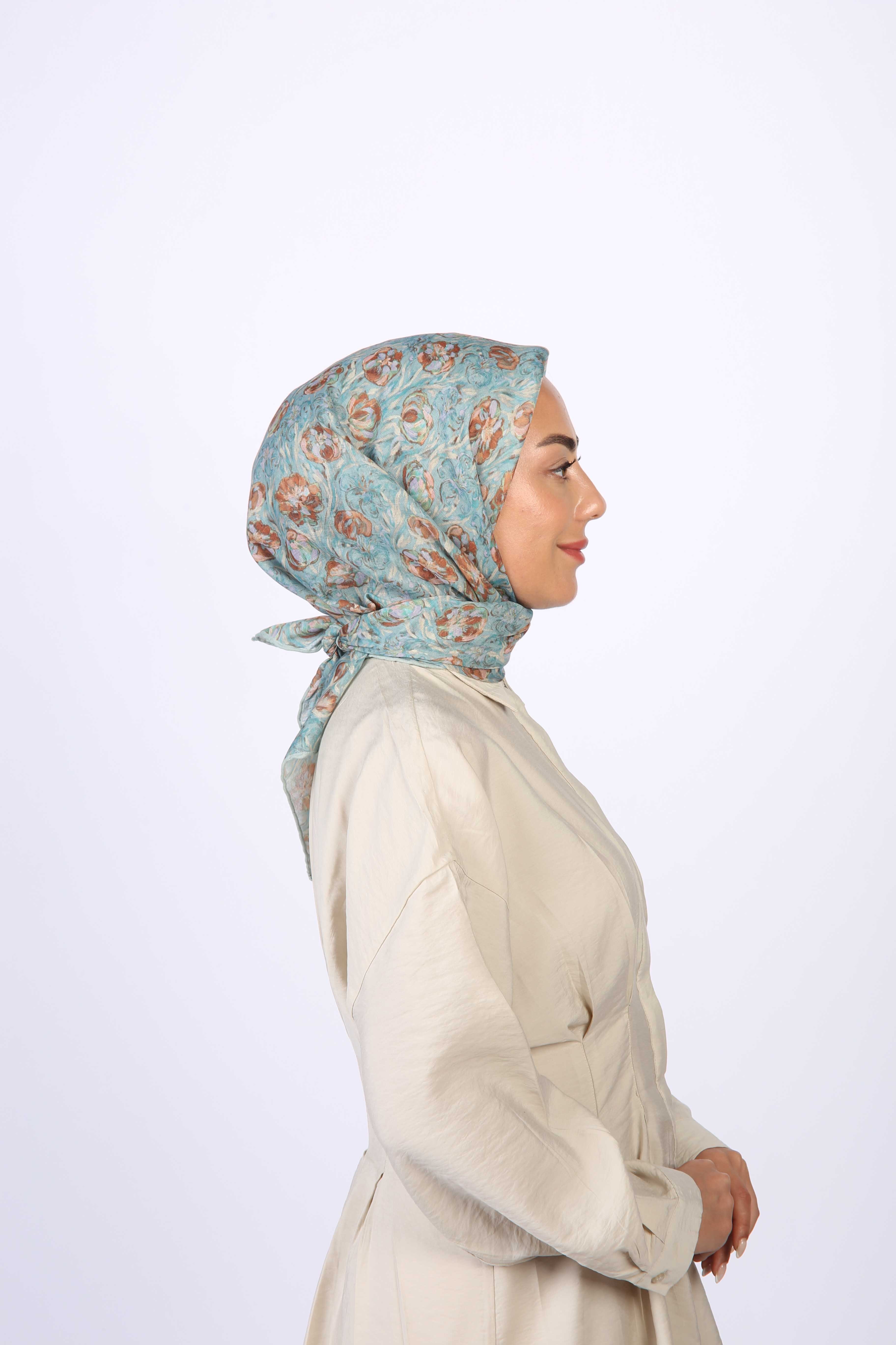 Locella Soft Pamuk Eşarp Mint Yeşili