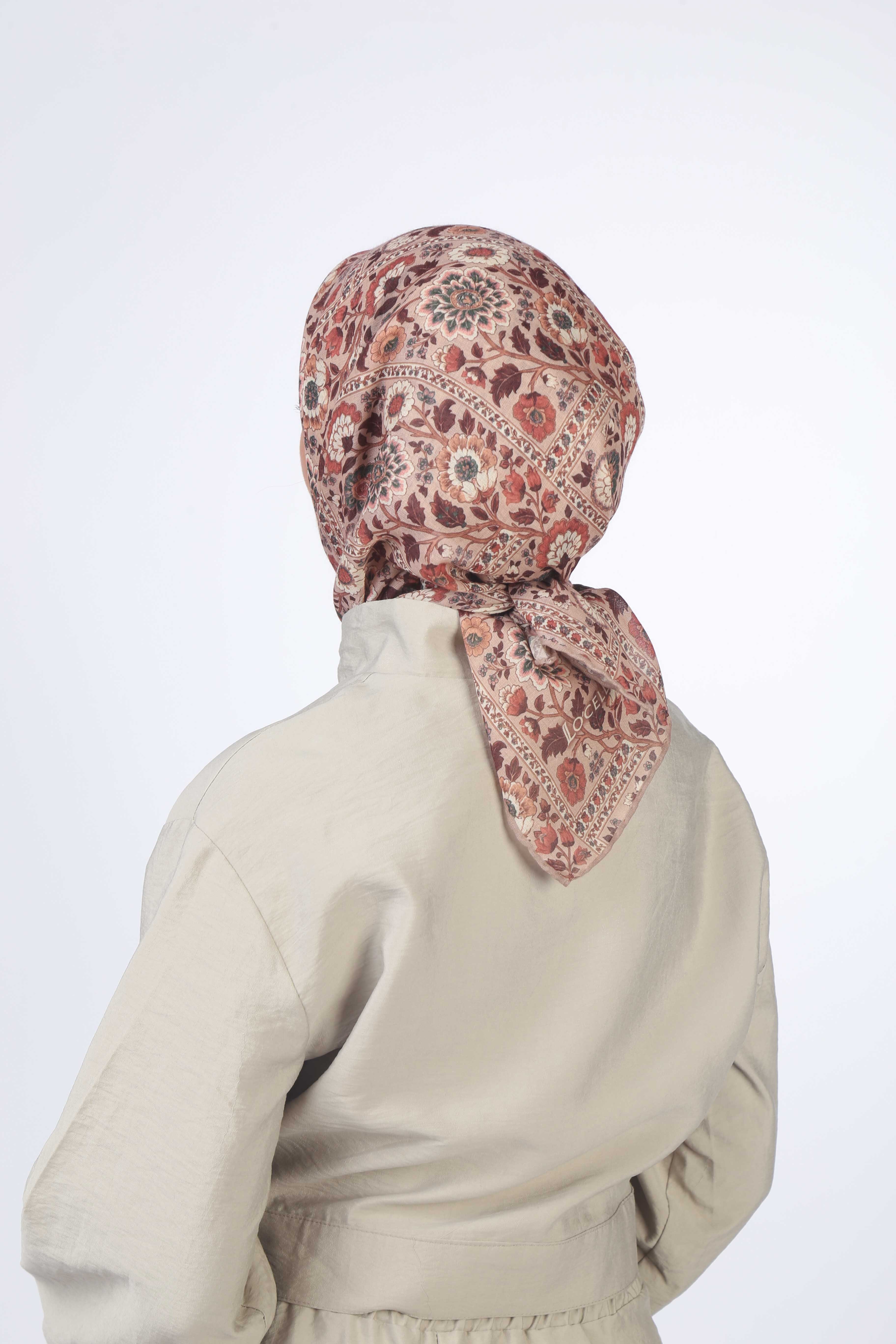 Locella Soft Pamuk Eşarp Pudra