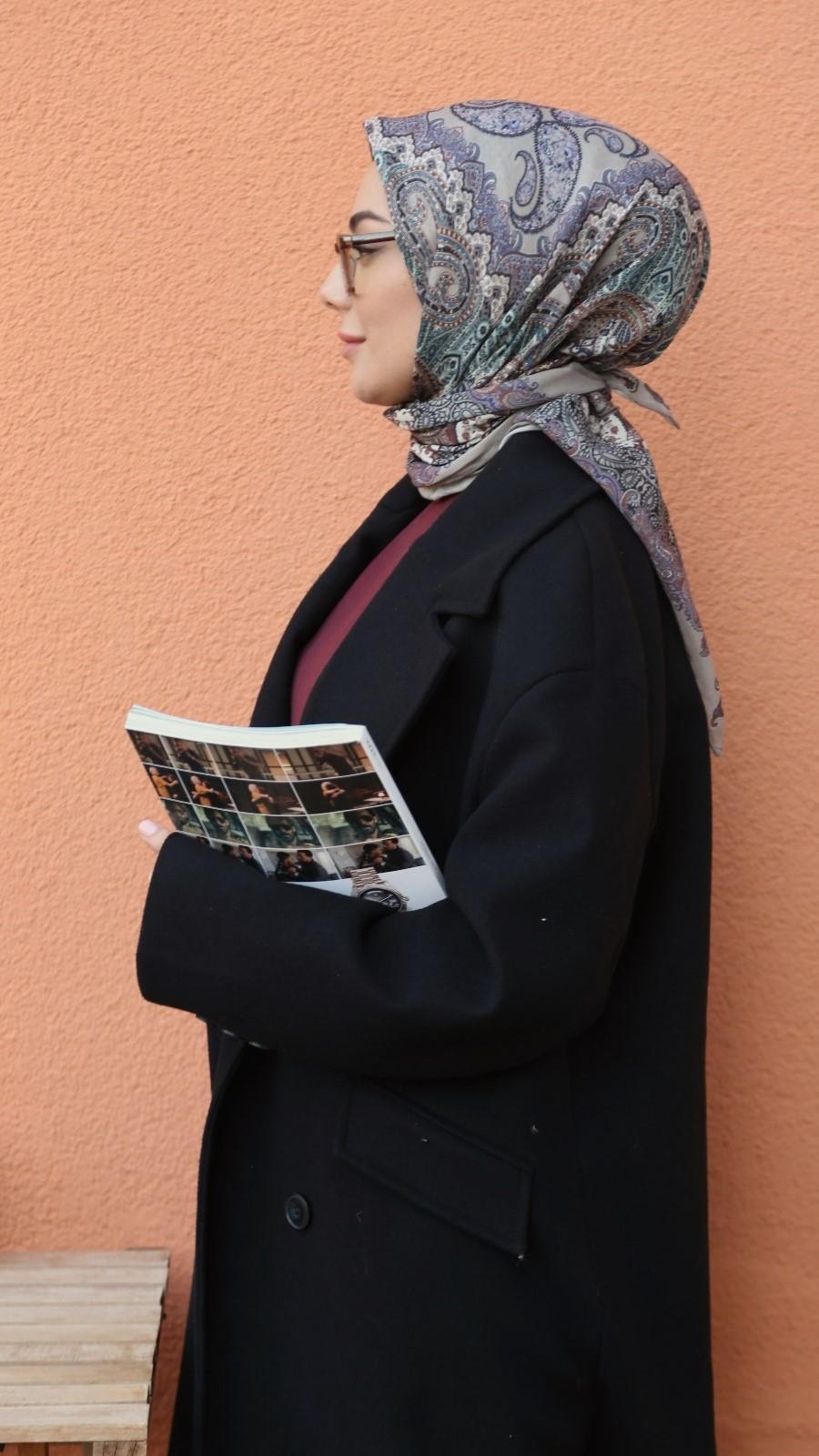 Locella Soft Pamuk Eşarp Vizon-10